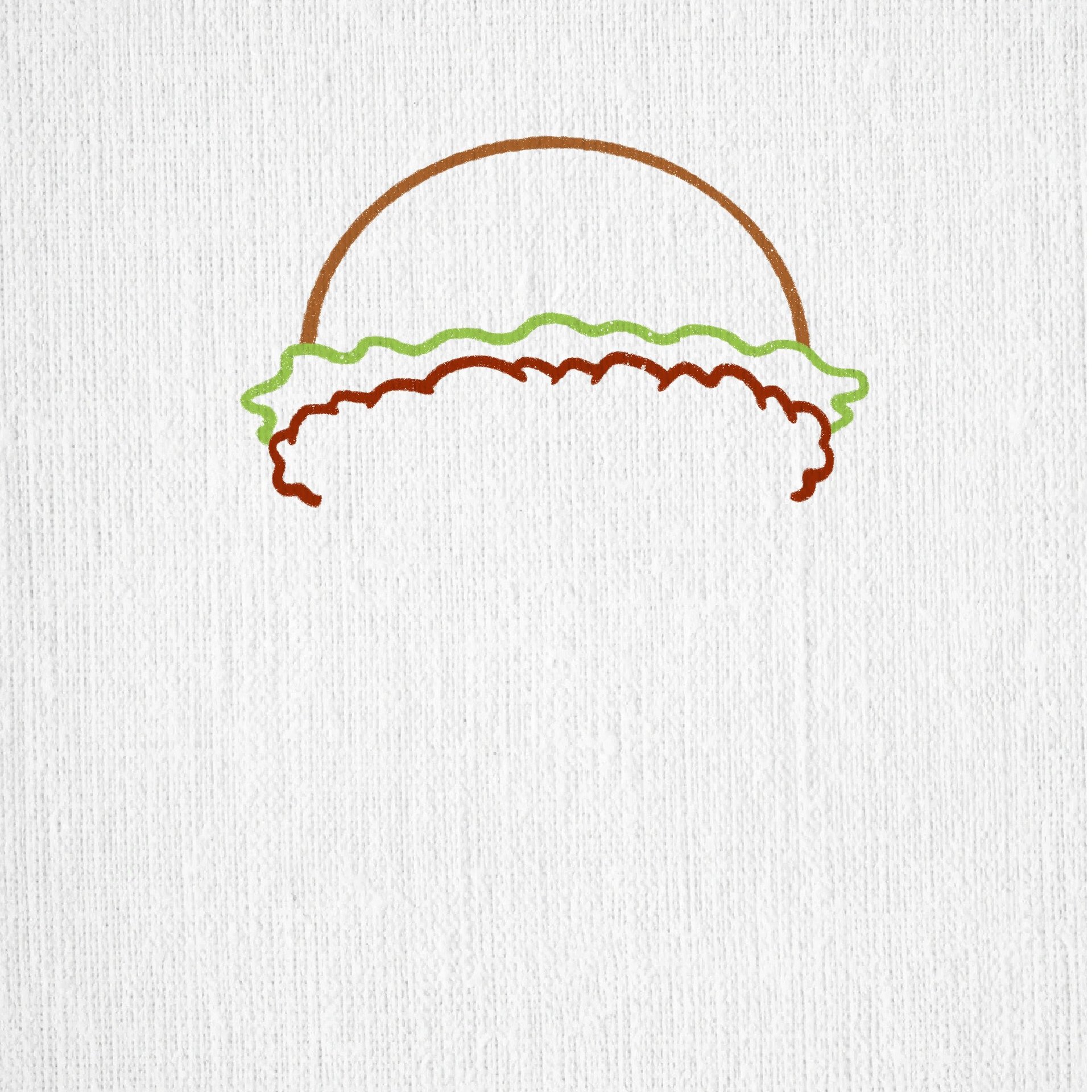 🎈美味的蟹黄堡气球🍔 🍔简笔画教程 蟹黄堡 一个美味蟹堡气球