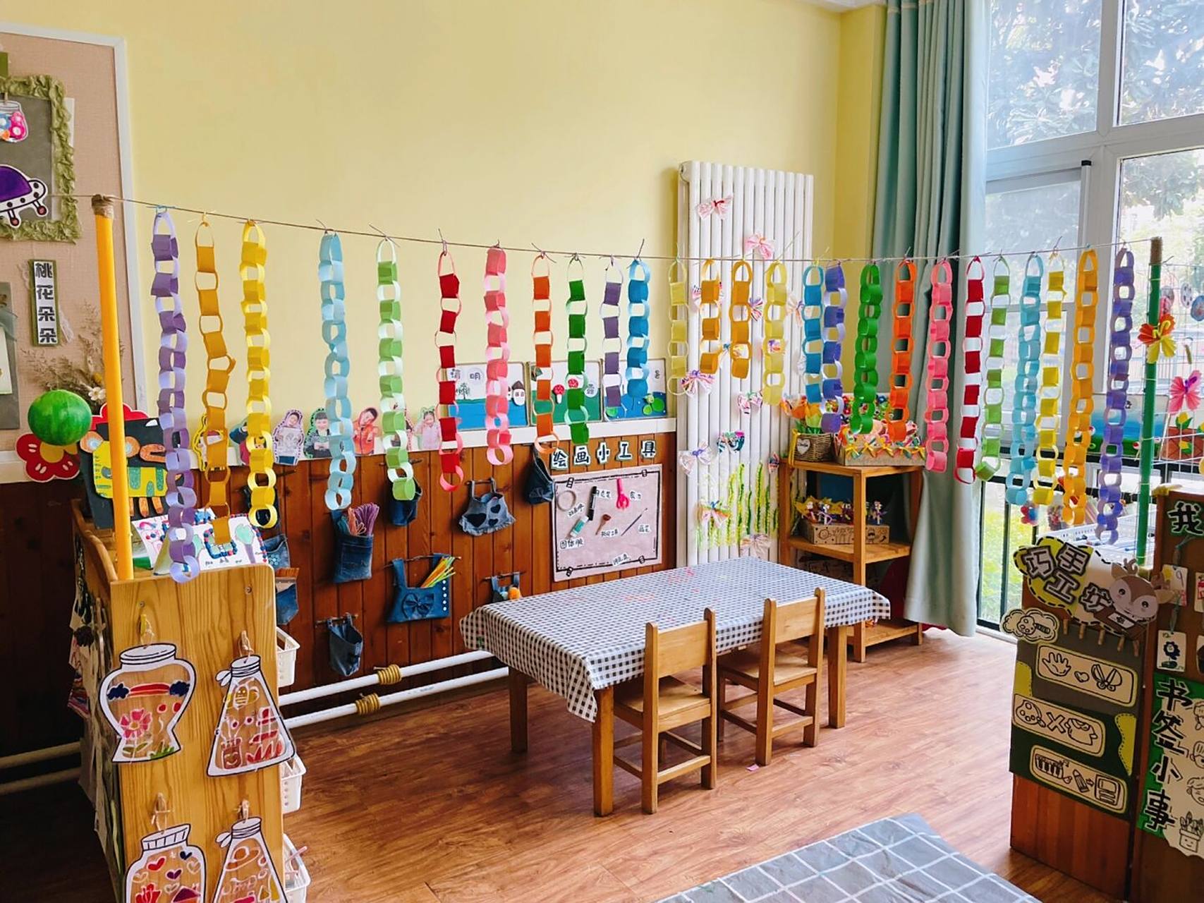 幼儿园中班美工区环境布置 #幼儿园老师# #幼儿园角色区# #少儿创意