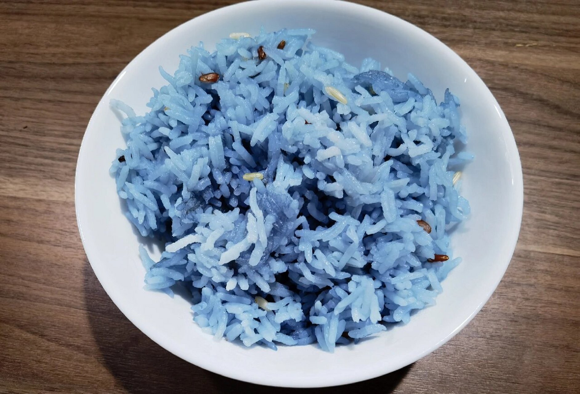 蓝色的泰国香米饭 蓝色的98米饭你们见过没?哈哈