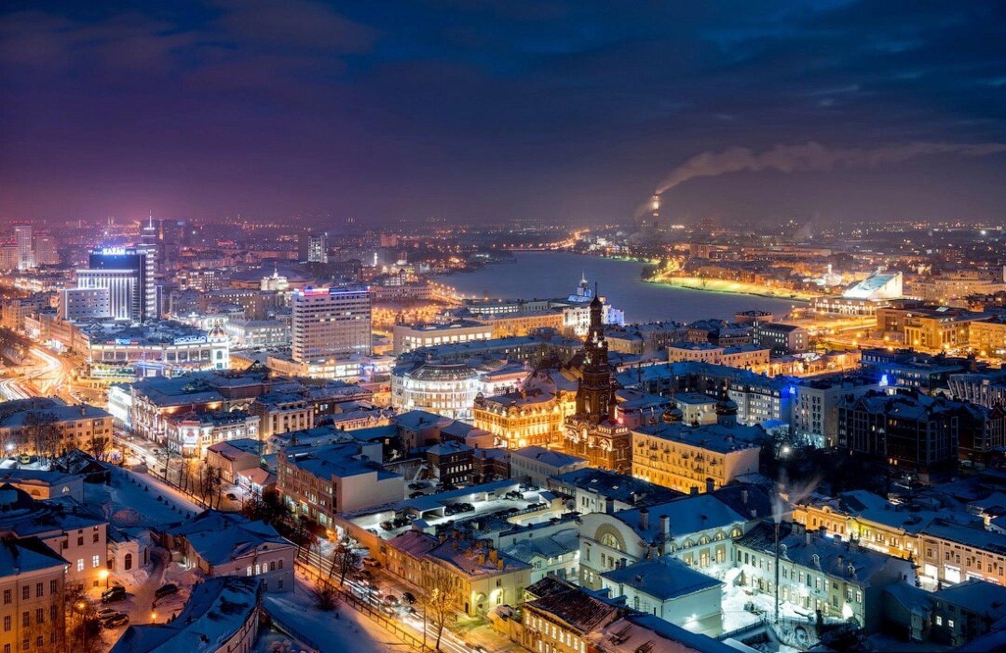 俄罗斯公派留学城市推荐:喀山 来一起欣赏一下俄罗斯喀山的夜景!