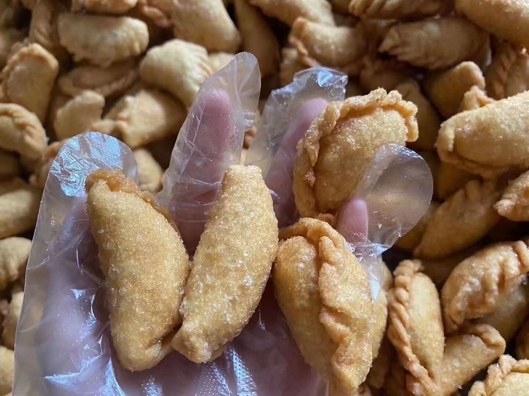 自制广东酥皮角仔 广东过年特色:酥皮角仔,花生馅