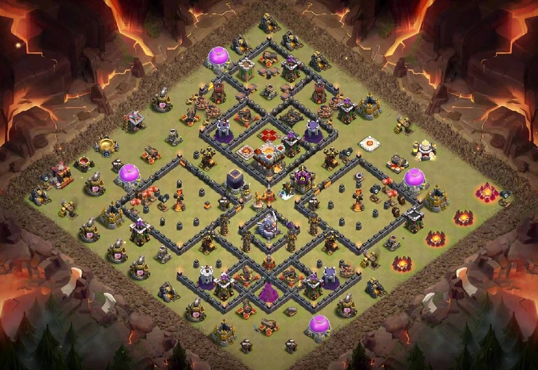 部落冲突11本部落战阵型分享附链街 分享一个11本部落战阵型,要链街踢