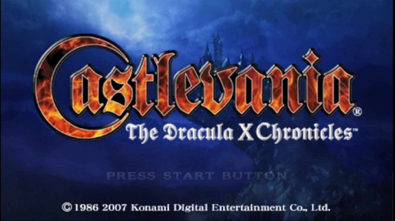 恶魔城x年代记(2007) 我的第一个psp游戏 当年买了第一台psp2000,第一