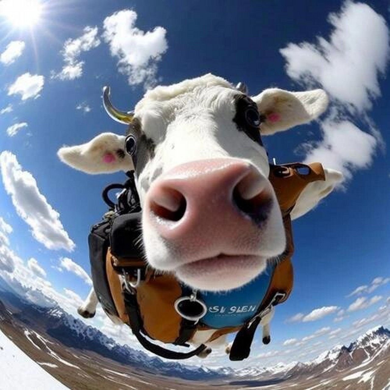 跳伞自拍小动物头像 1 #薯条小助手# #薯条粑粑给点流量# #头像# #小