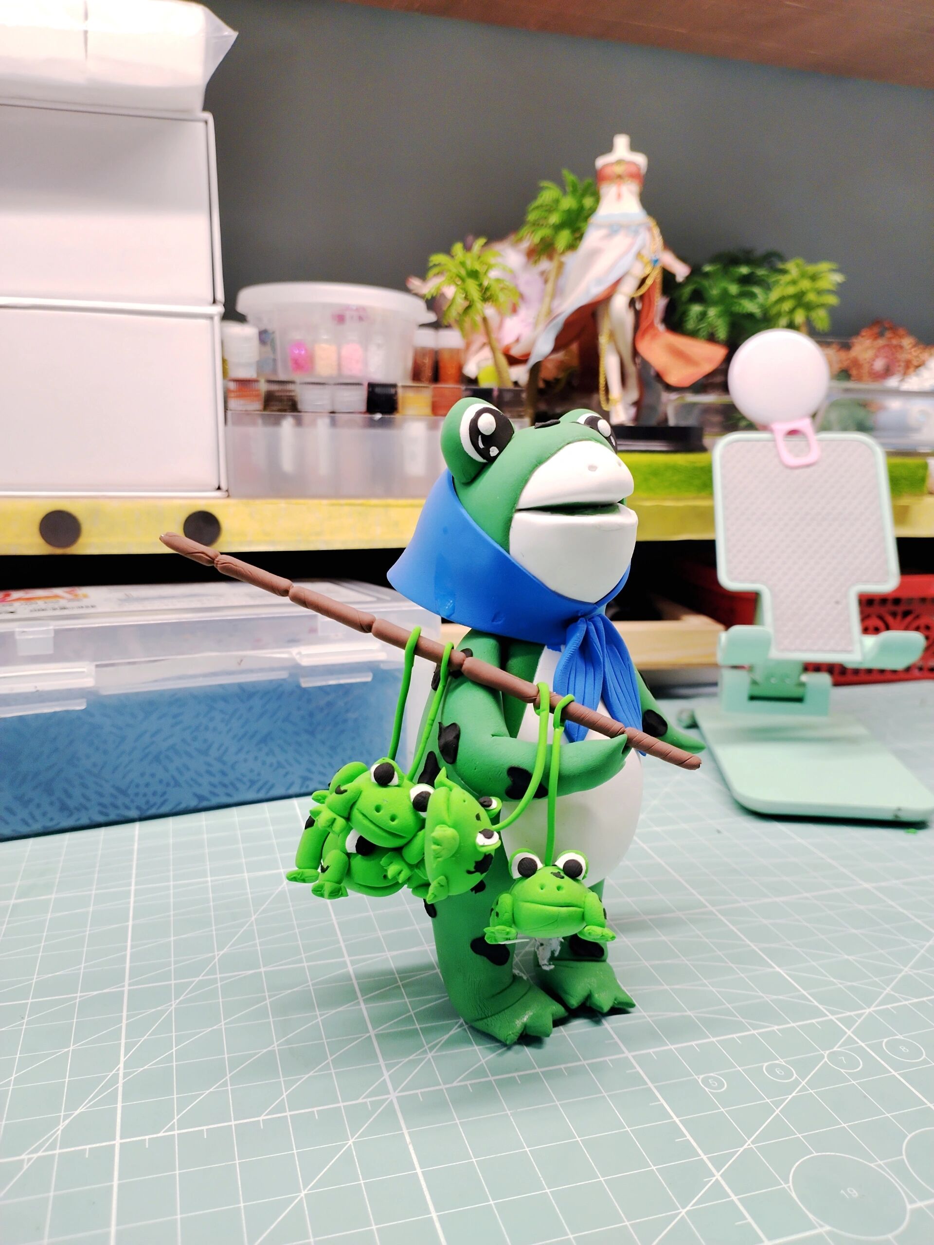 超轻粘土青蛙 卖蛙