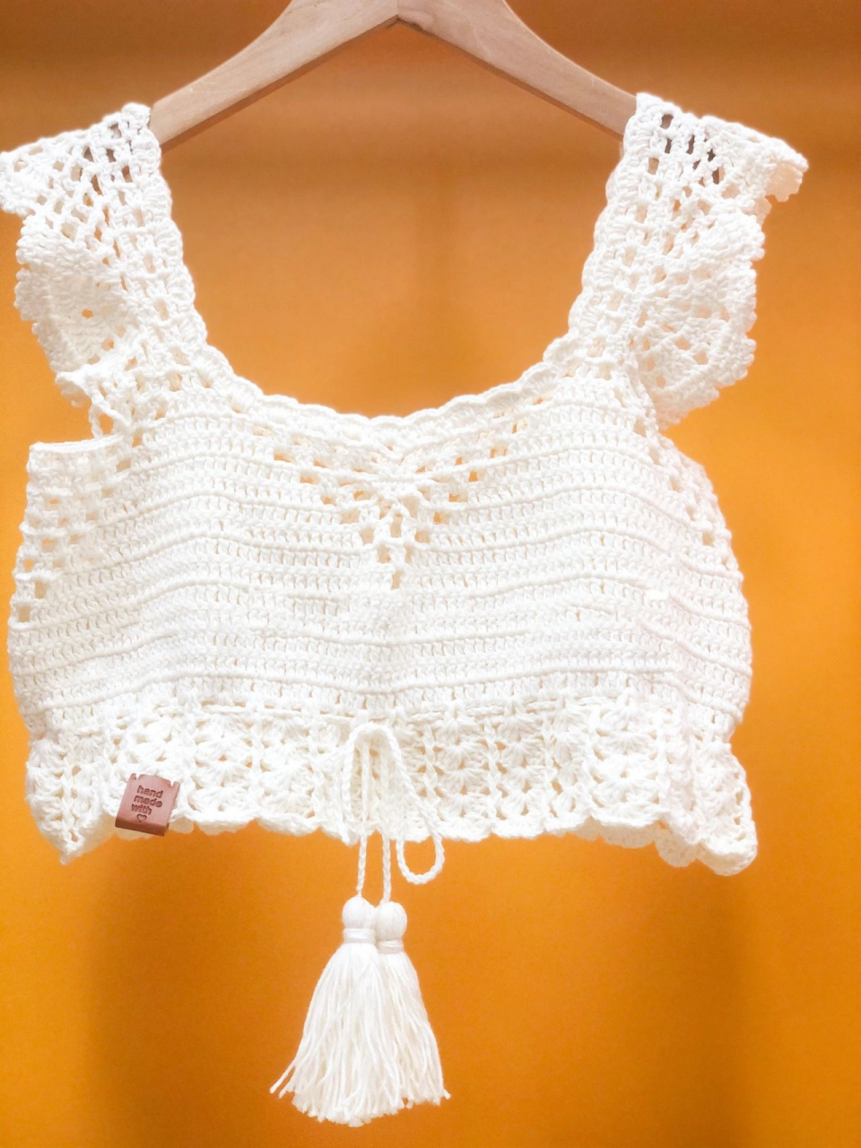 钩针编织|ins镂空吊带小背心(附图解) 99用线:@03好线儿的毛线店