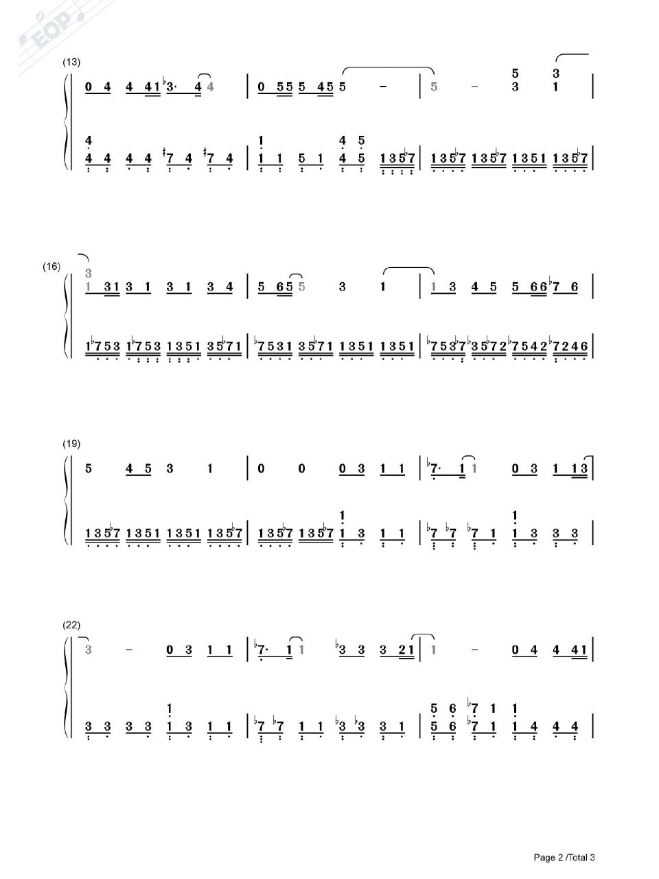 《大耳朵图图》简谱