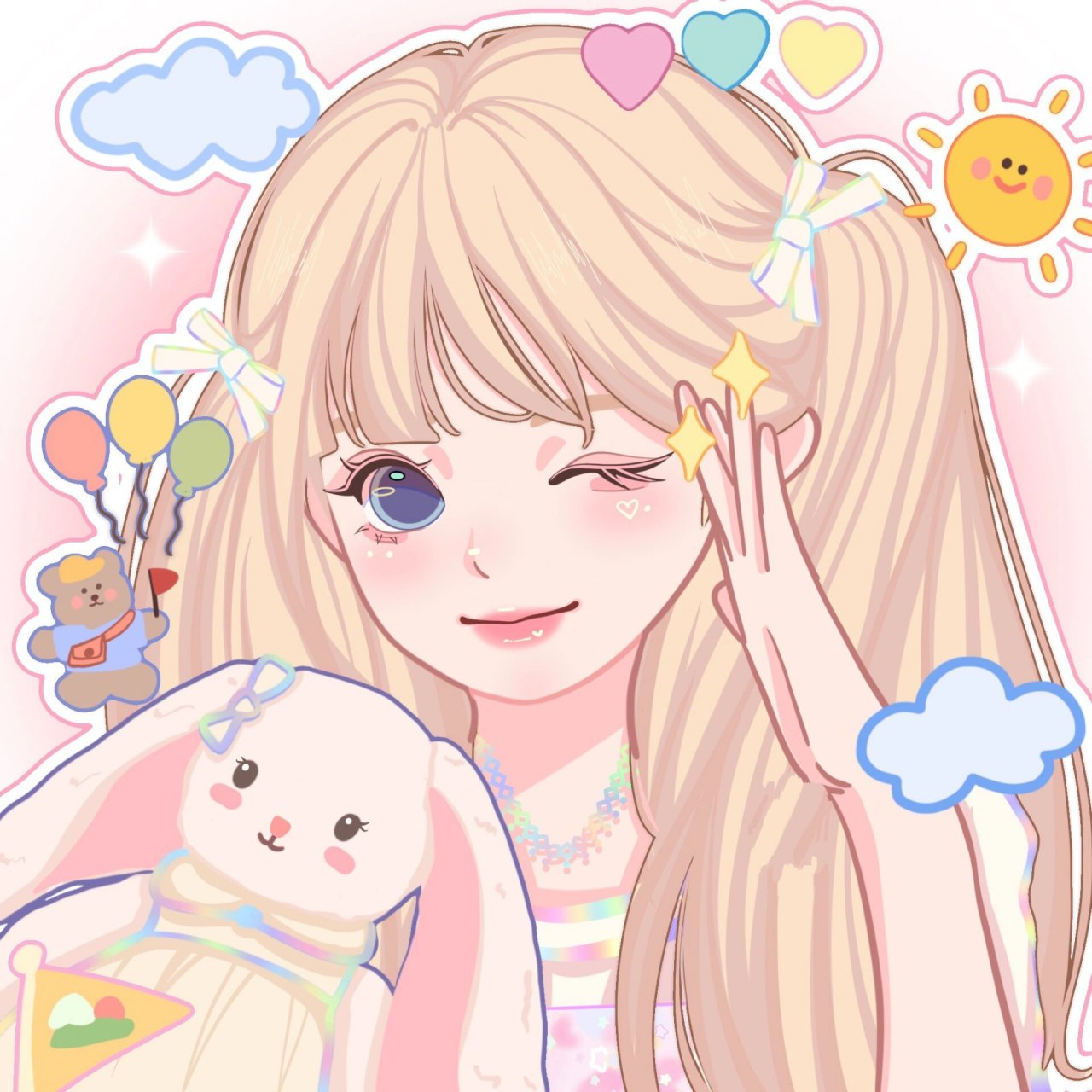 卡通头像|6.1快来啦 希望我的宝宝们永远都是无忧无虑的开心小公主!