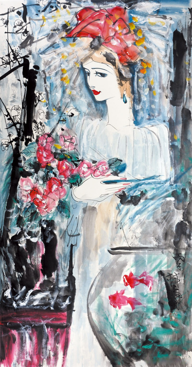 林墉人物画