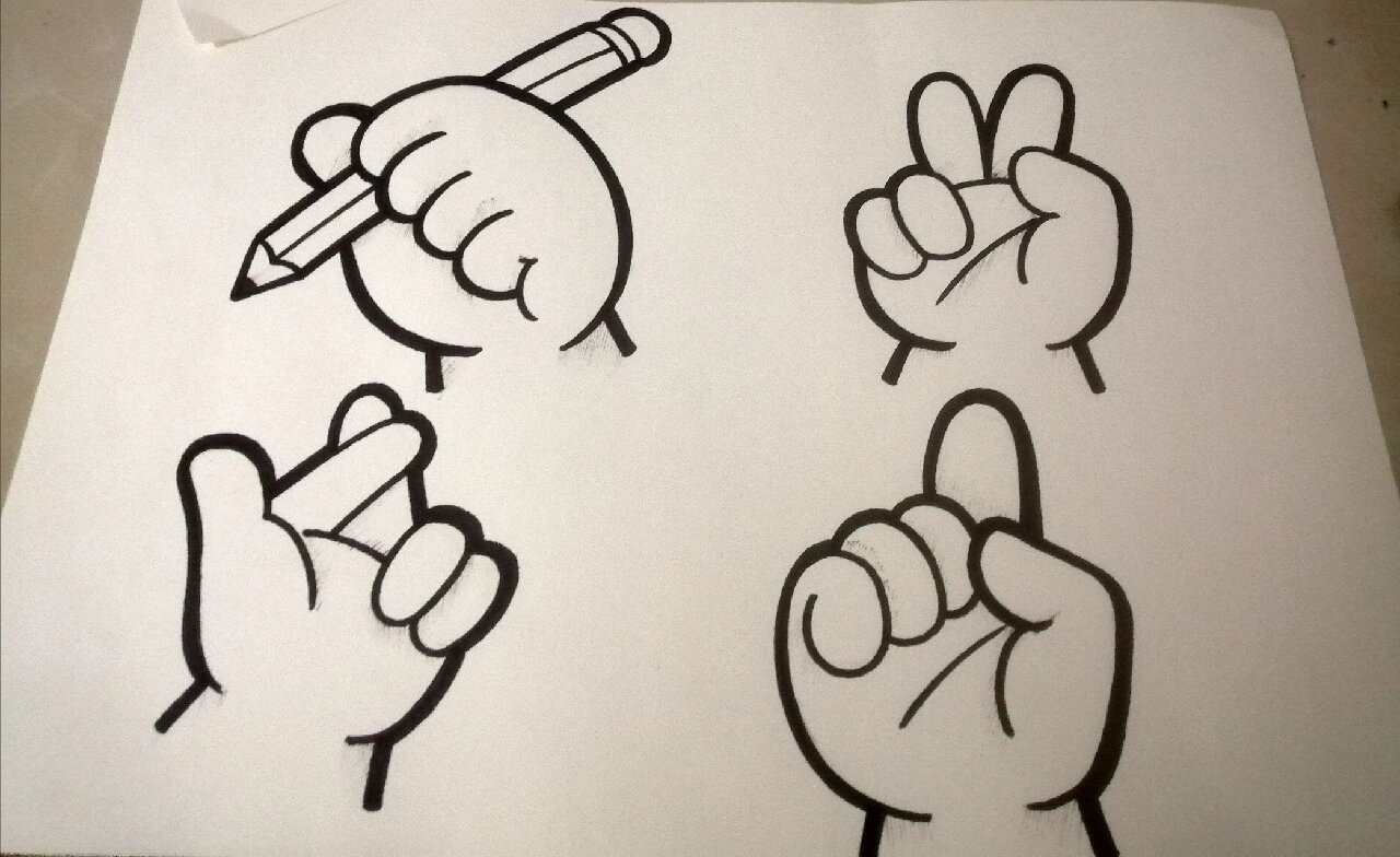 儿童画手势动作5 儿童简笔画手势动作,不会的小伙伴可以看看 🌟用具