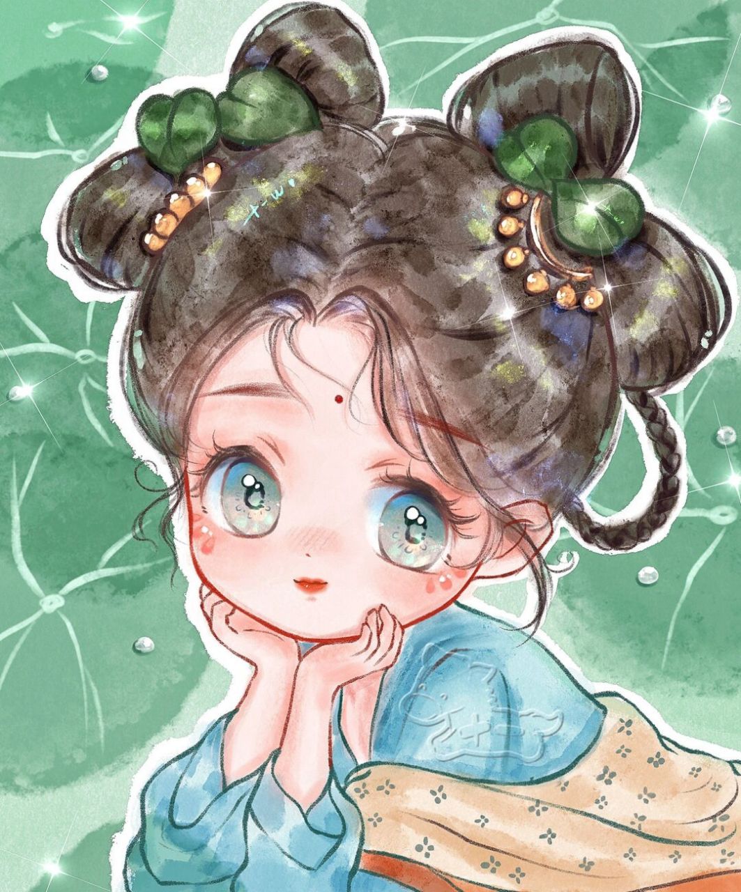 古风头像/古风q版 一半布衣,二两清酒,三生有幸,四季有你7815 这