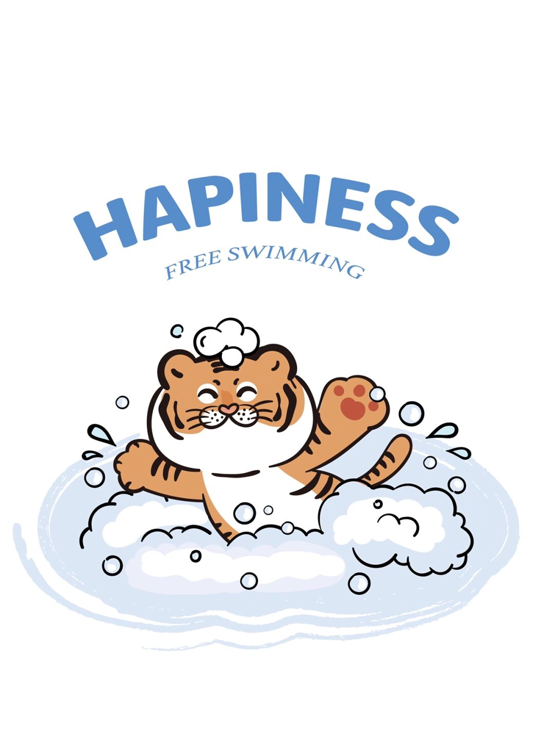 ip 萌虎大王卡通形象设计图案插画原创手绘 ip 萌虎大王卡通形象设计