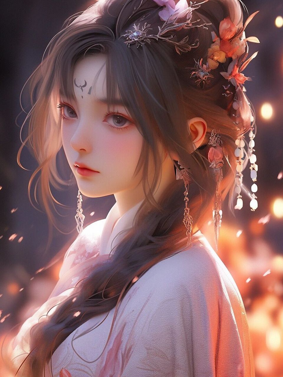 古风插画# #国潮#  #绘画# #好看头像# #动漫# #古风绝美壁纸# #汉服