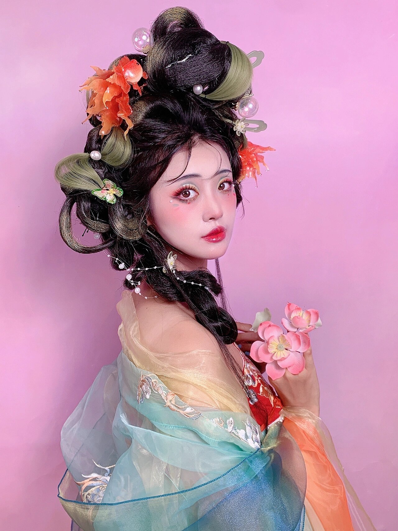 "小锦鲤成精啦"锦鲤汉服造型