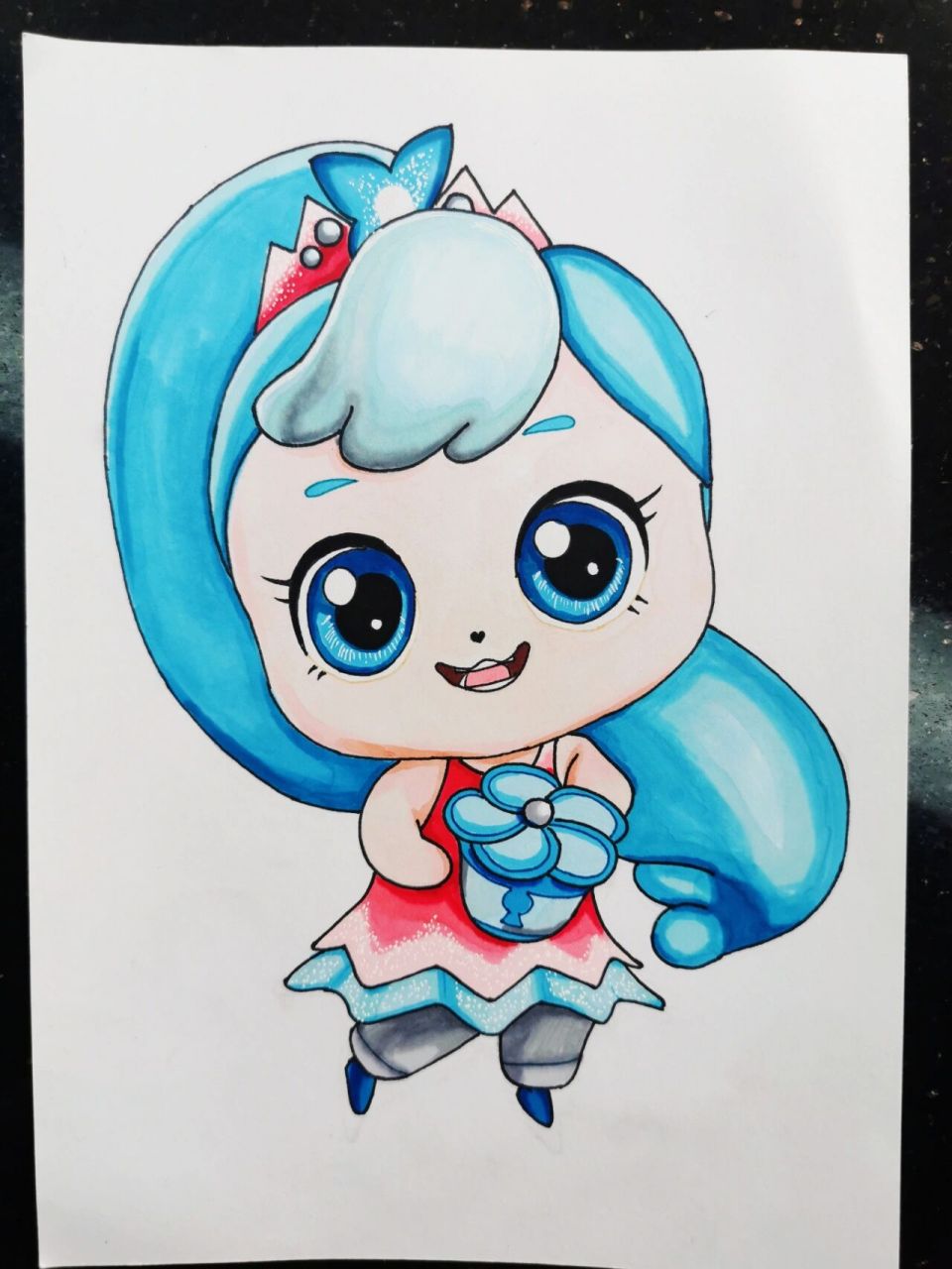 奇妙萌可系列之滑冰(旱冰)萌可 本人专业美术学校毕业,从事绘画行业多