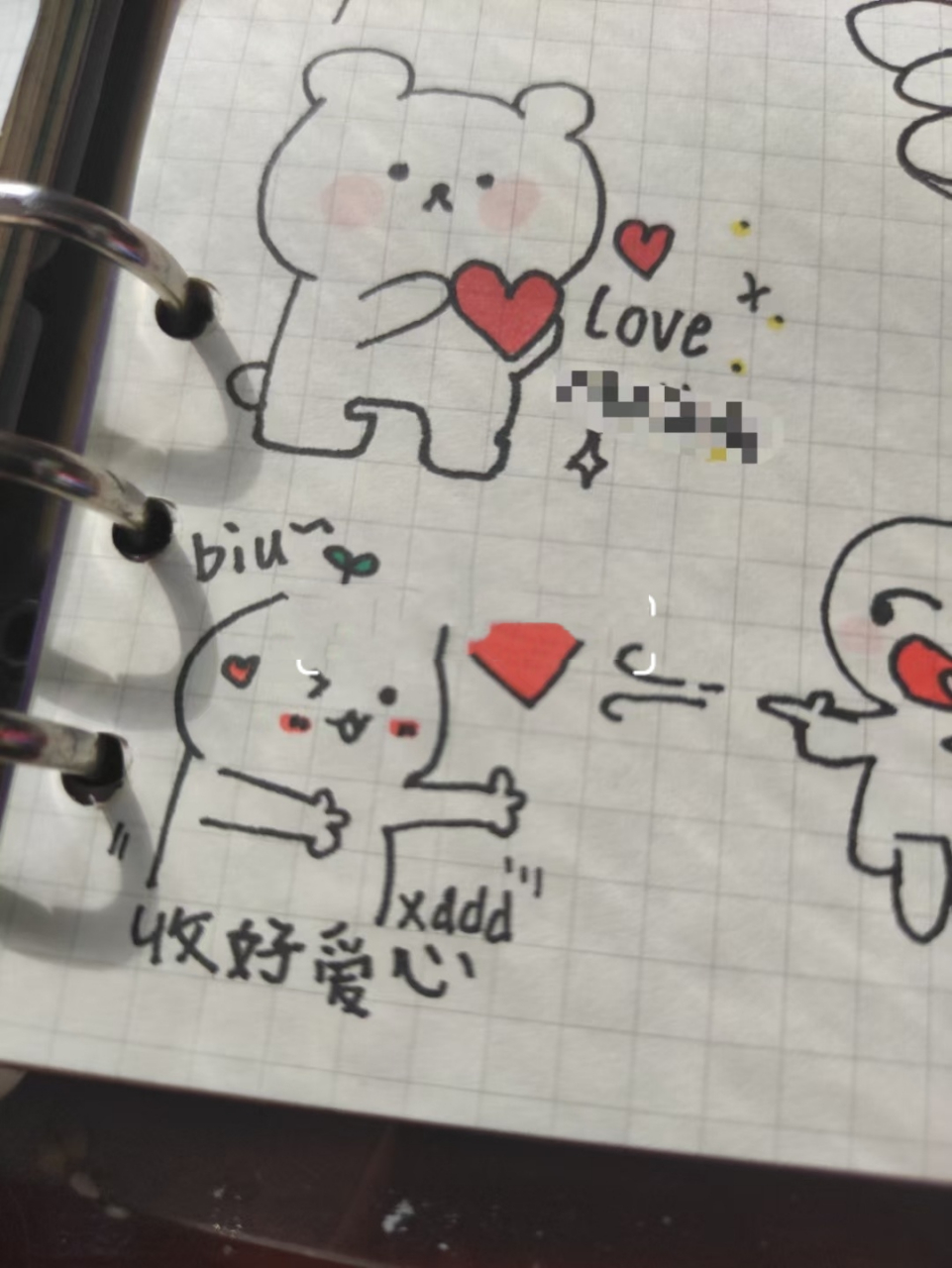 笔芯简笔画 嗨喽嗨喽嗨喽各位 我消失已久的我已经回来啦.