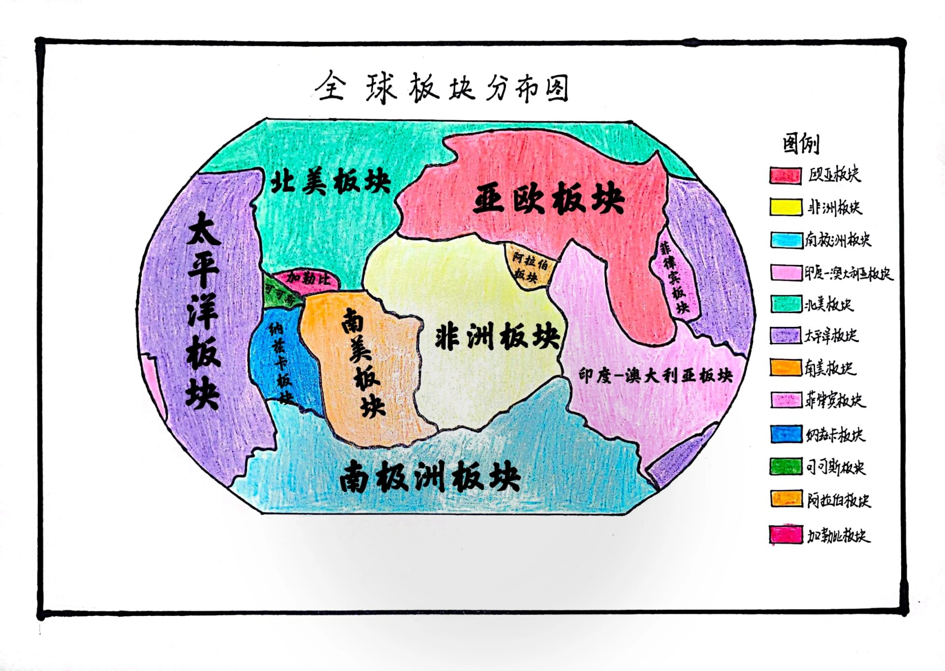 世界板块分布图95