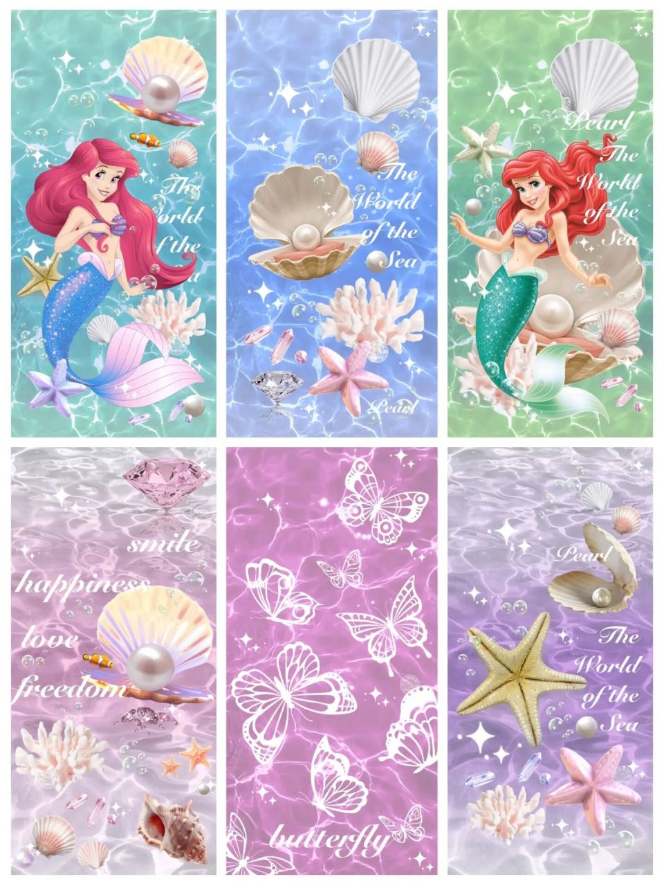 美人鱼壁纸|梦幻贝壳手机壁纸 拽拽有画酱原创壁纸 可授权,勿侵权!