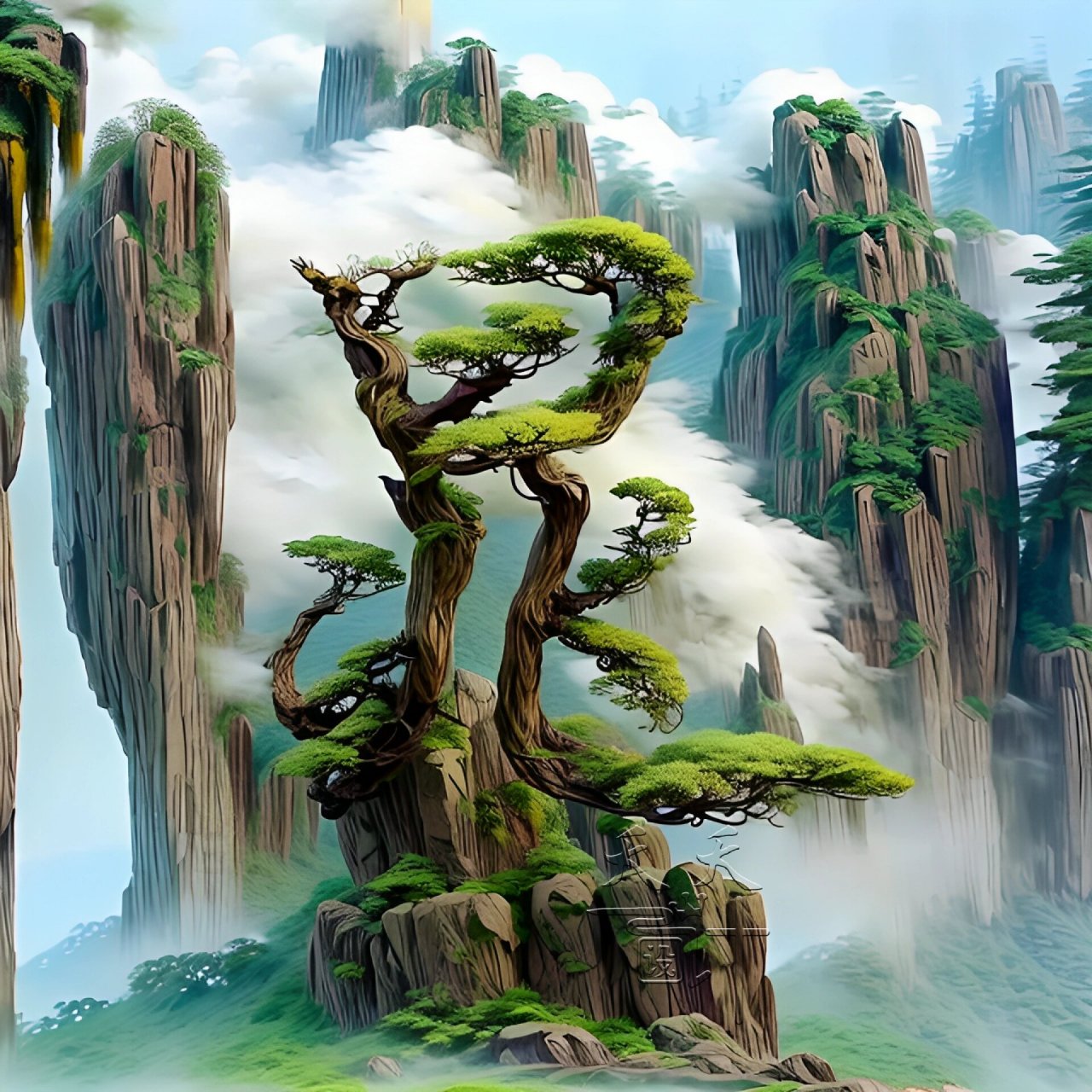 很有意境的山水画头像来啦