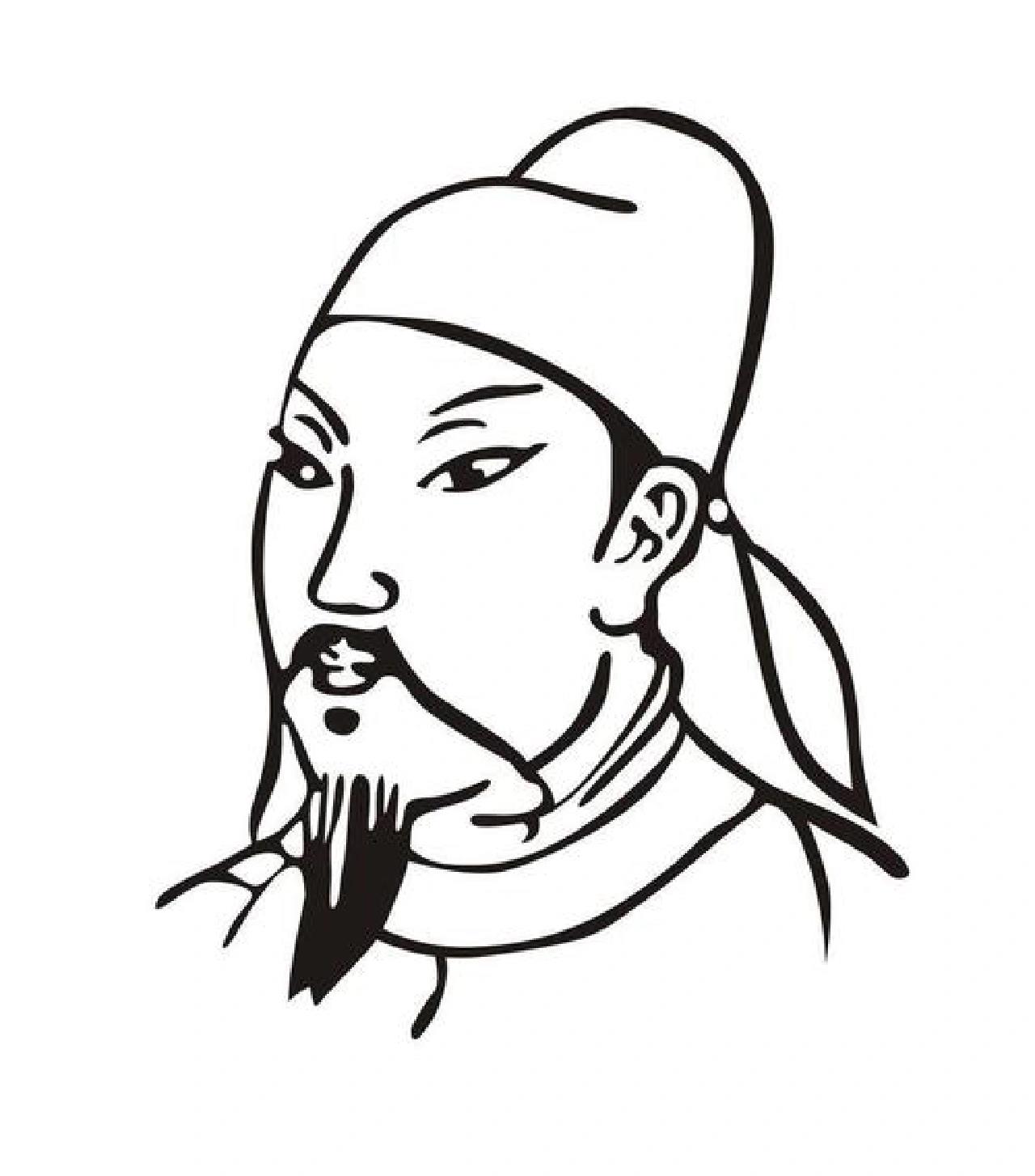 古代历史人物书签制作 附图 打印 贴上去的