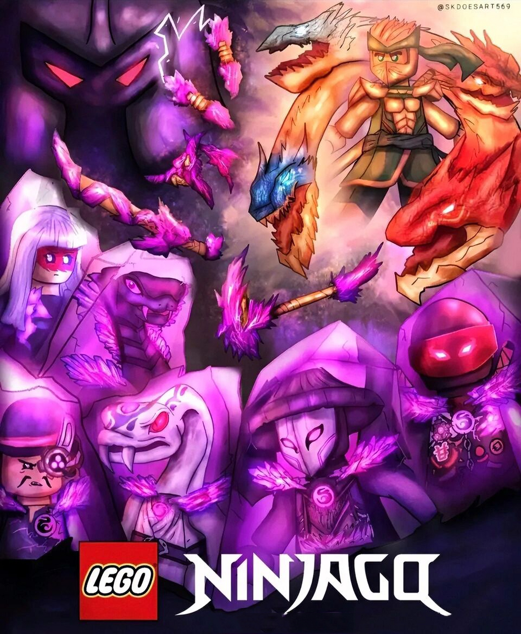 乐高幻影忍者s16粉丝自制海报 比官方好多了