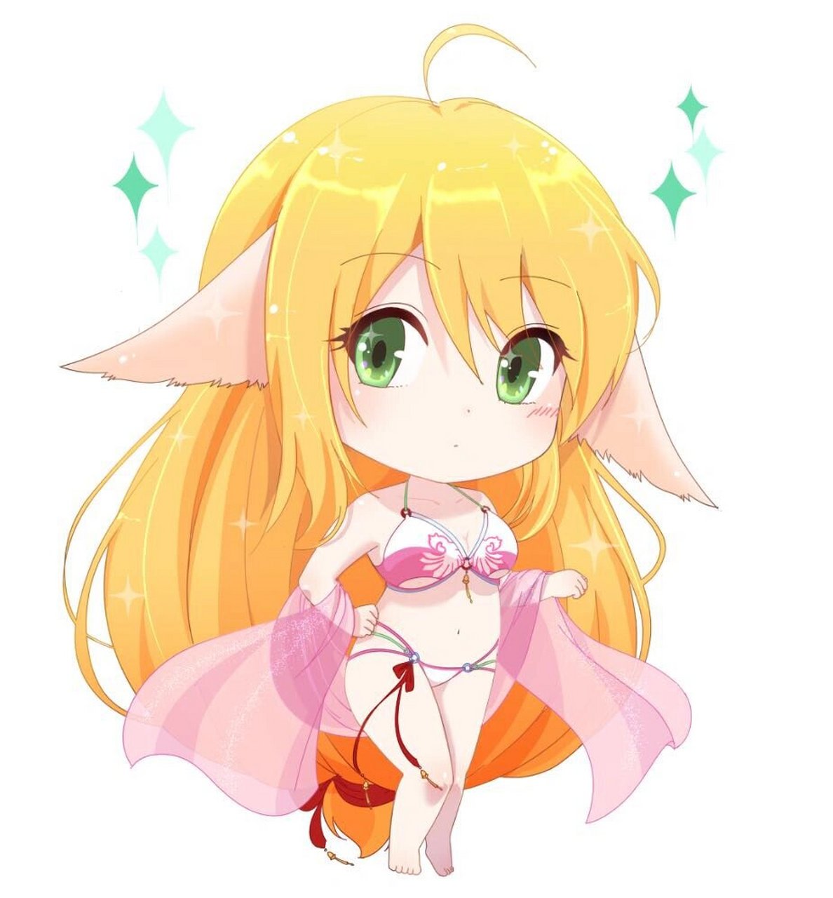 我之前帮狐妖小红娘的红红设计的泳装93,现在手办化了,好开心