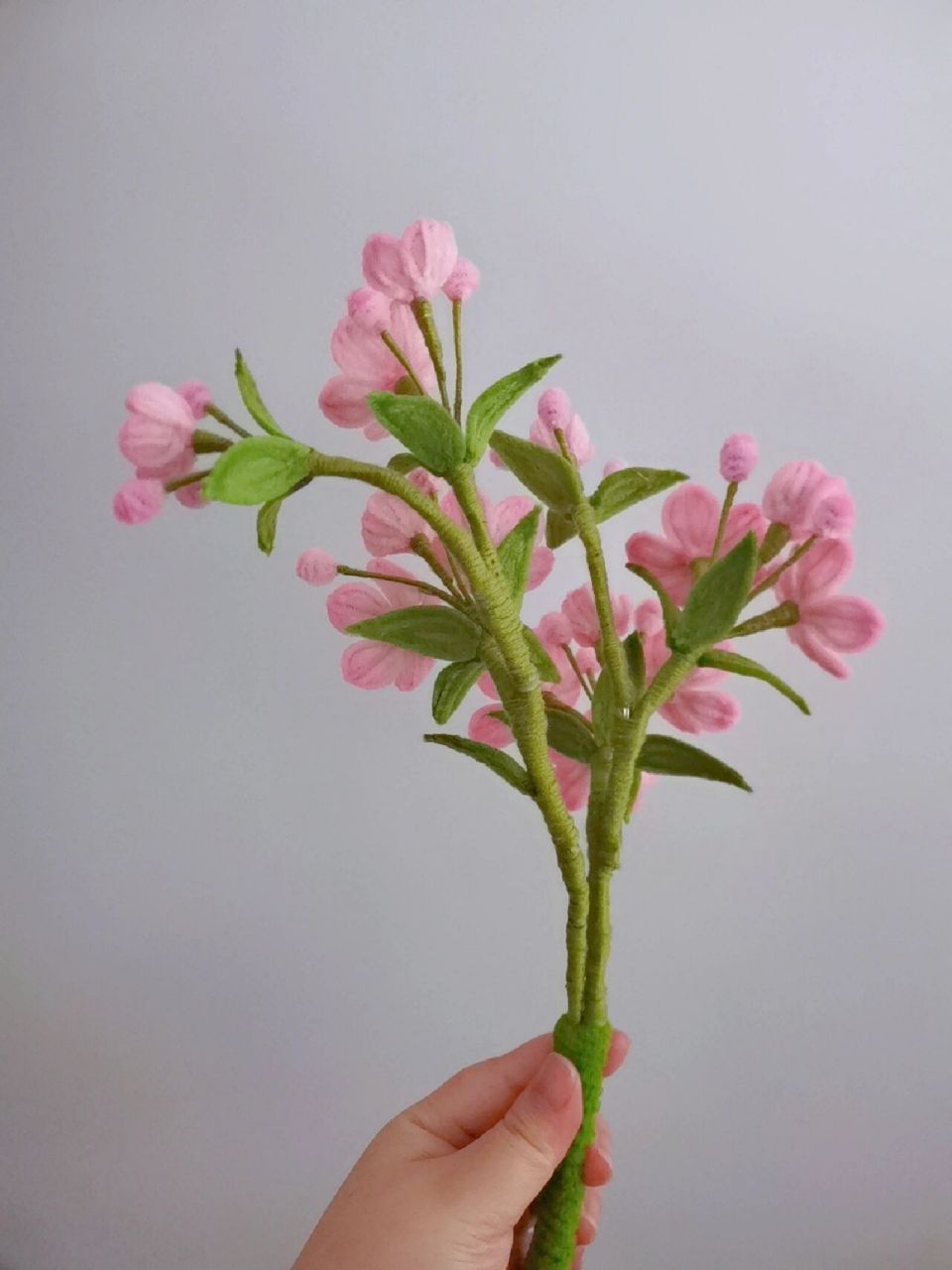 粉色扭扭棒海棠花 粉粉嫩嫩我真的好爱,这下真的没有粉色扭扭棒了.
