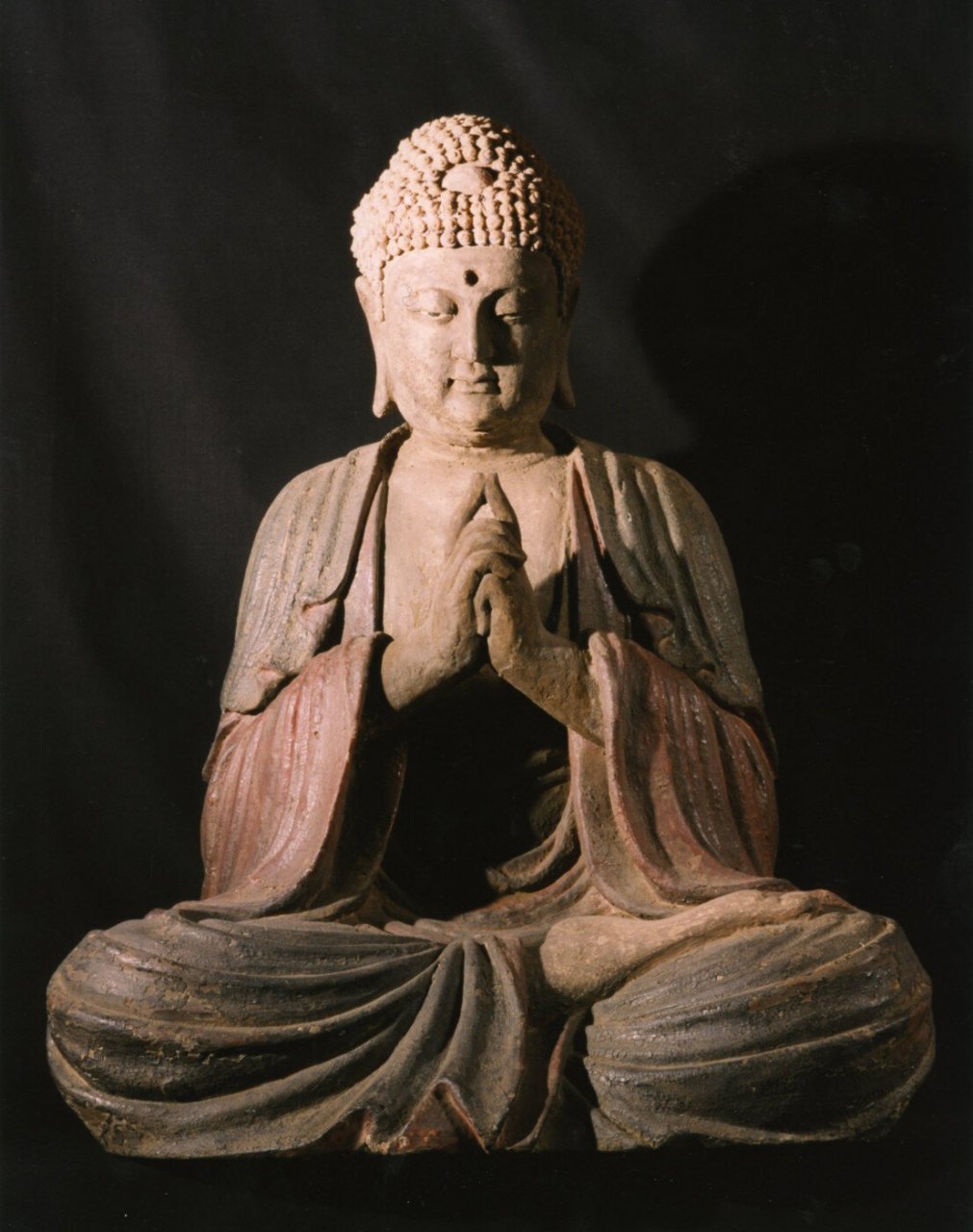 保存完整的明代木雕|大日如来佛像 大日如来佛像,出土于陕西;当这尊