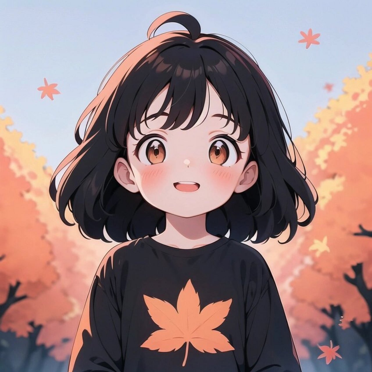 动漫情侣头像|听说秋天和枫叶更搭哦93