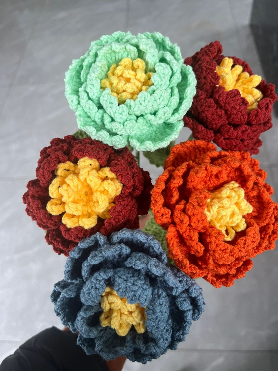 牡丹钩织图解 牡丹花钩织图解,图解整理参考棉花堂主