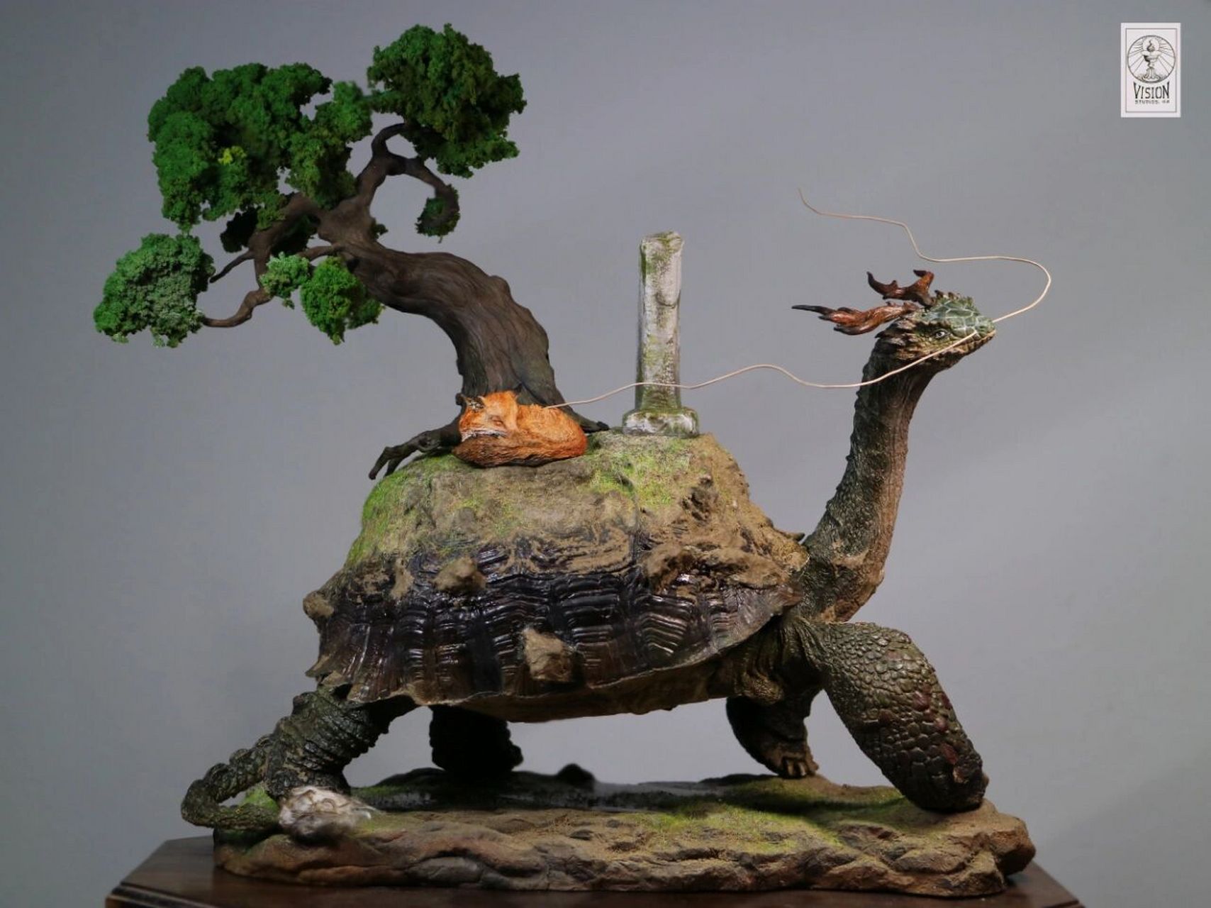 龙生九子之赑屃 这是我2019年做的,也是我学会做模型的第一个作品