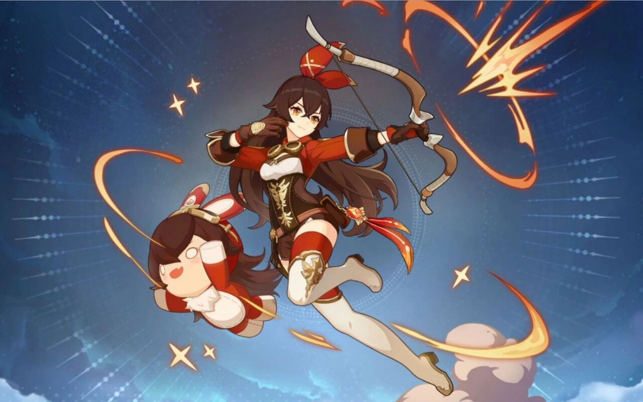 原神 安柏 安柏 生日:8月10日 神之眼:	火 命之座	:小兔座 武器:弓