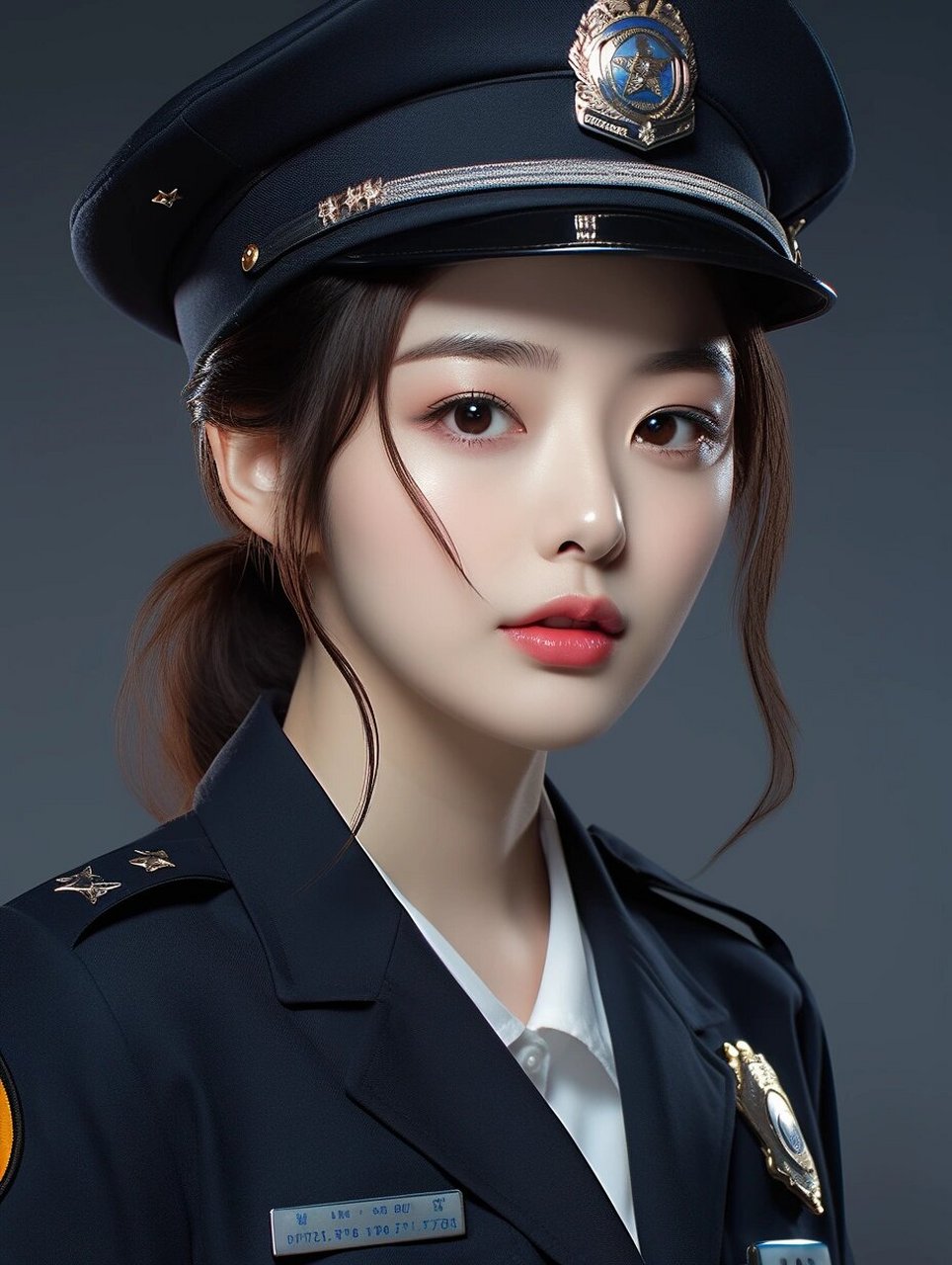 女生头像 | 职业头像系列之---警察 这种头像也太飒了