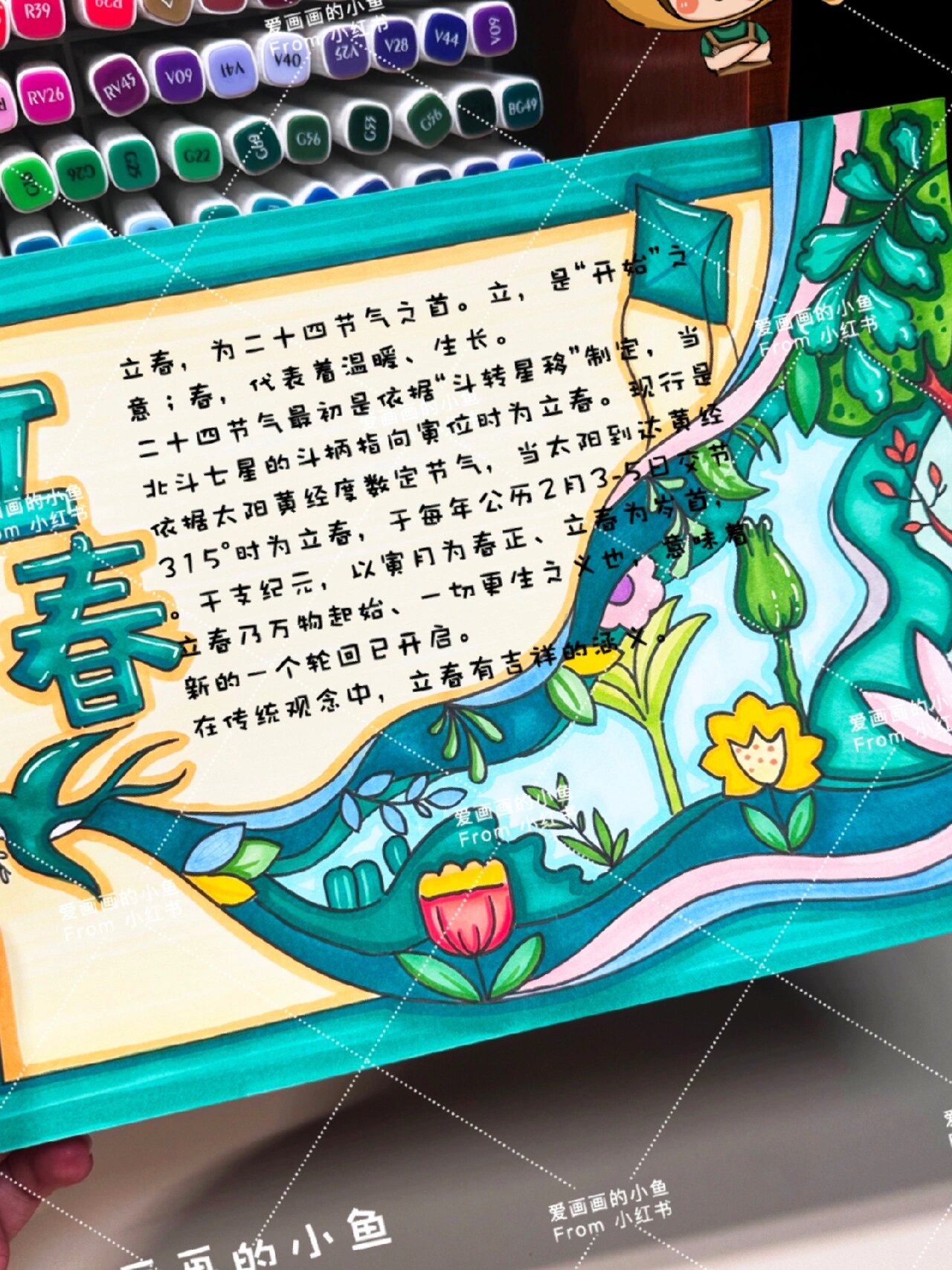 二十四节气 春天 手抄报