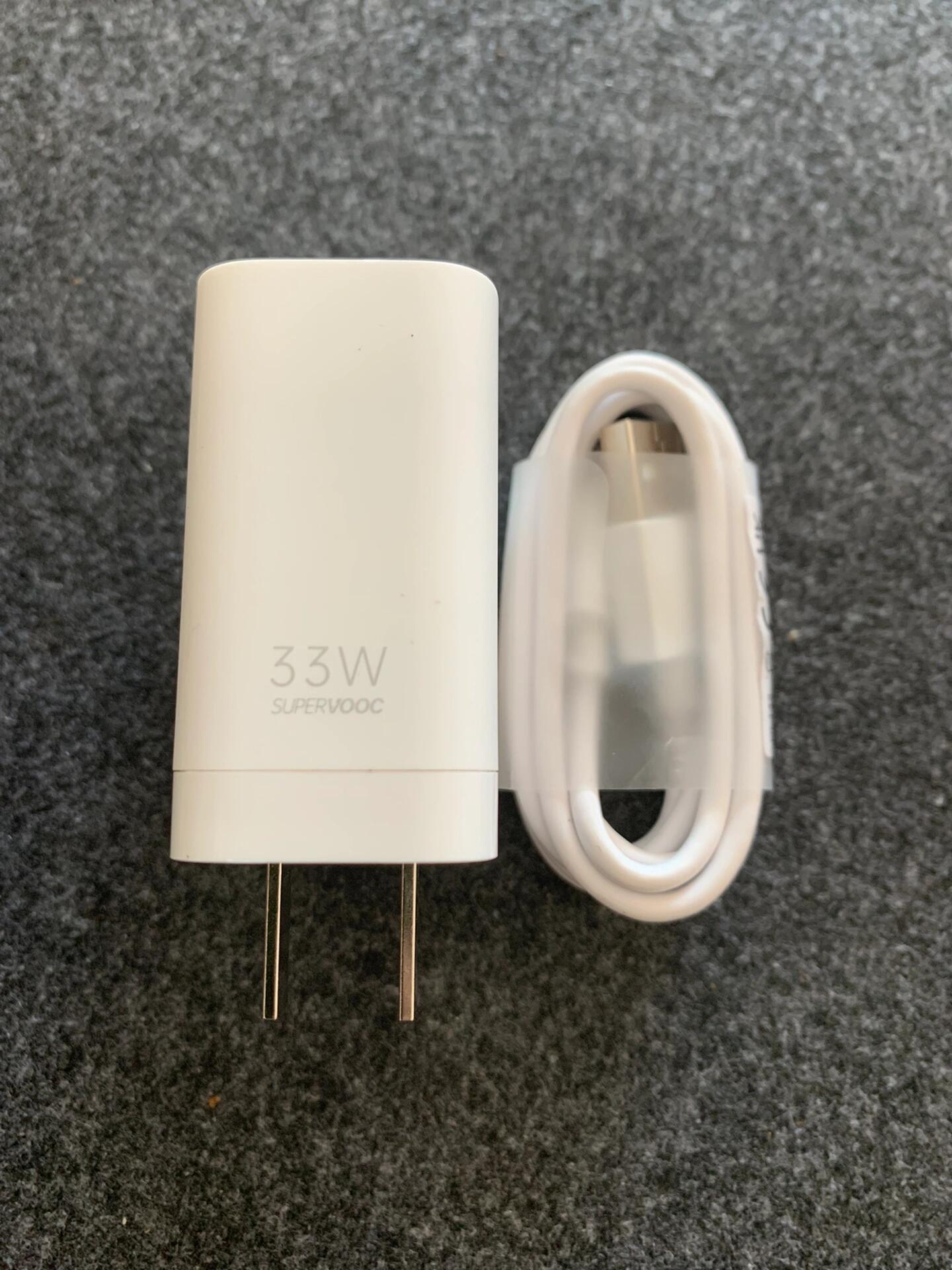 33w手机充电器 oppo a1活力版33w正品快充电器闪充充电线数据线充电头