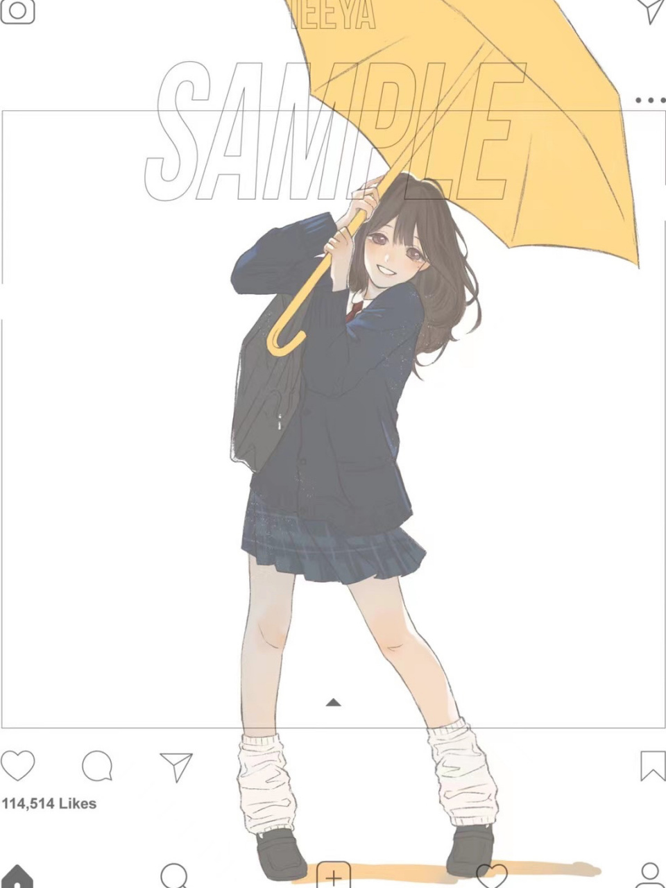 同学画的我 我觉得好好看嘻嘻 图上的字都是水印