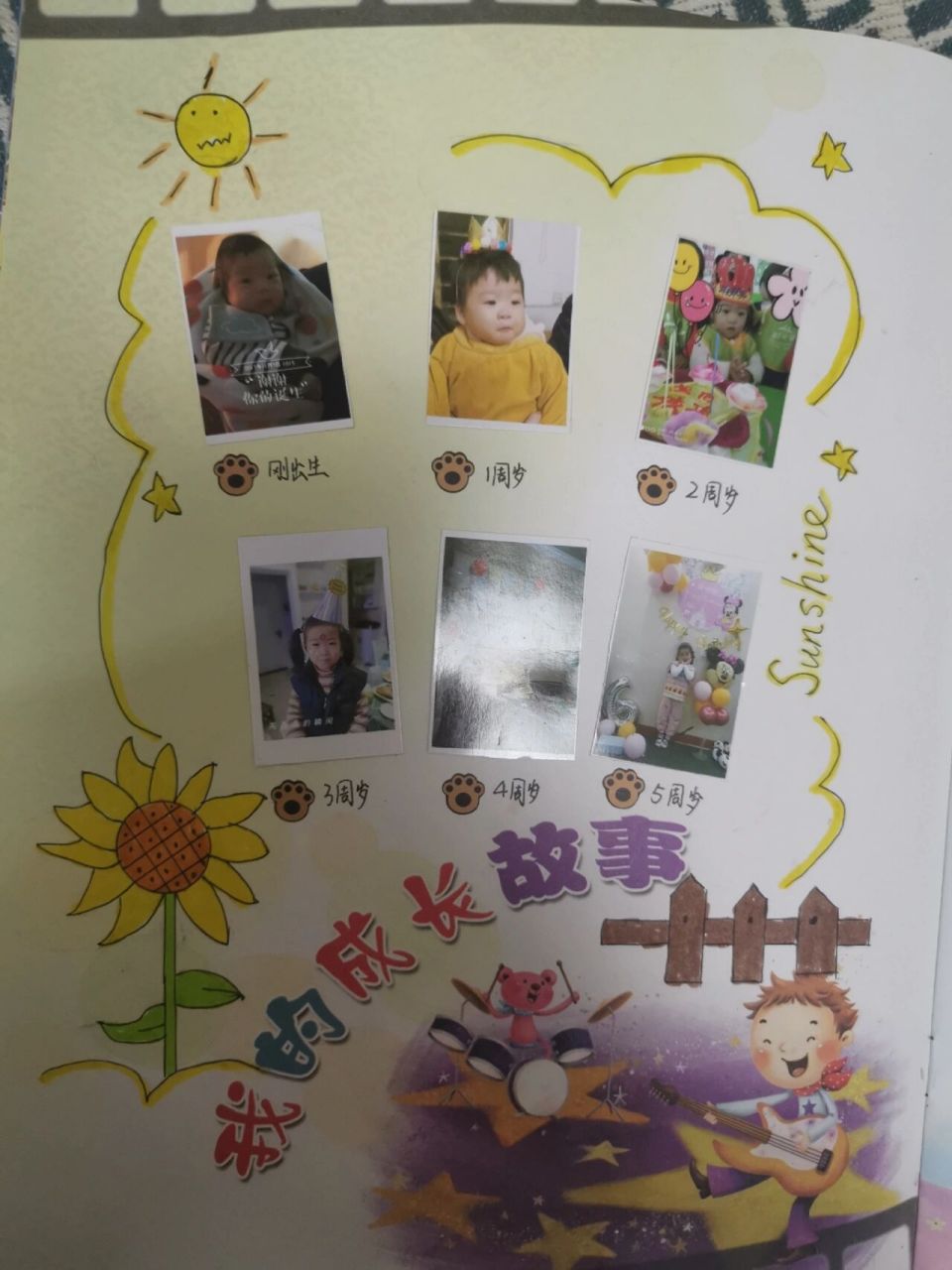 幼儿园成长手册—中班下 周末两天边陪娃,边完成幼儿园成长手册  三个