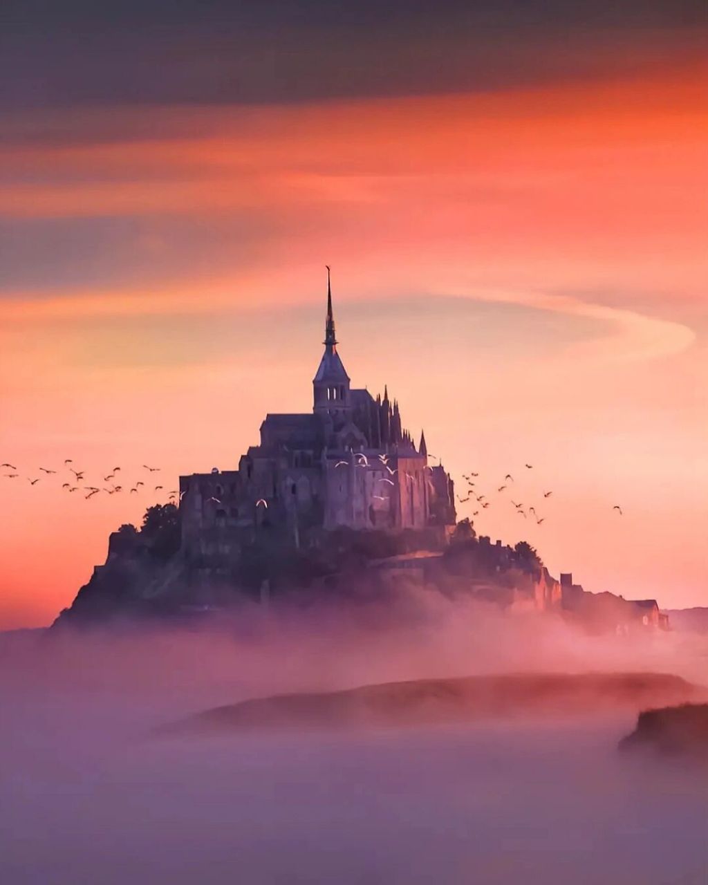 绝美的海上孤岛—圣米歇尔山