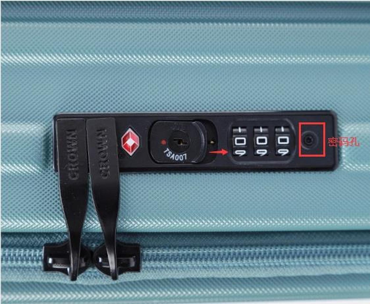 关于行李箱改密码的那些事儿 先来介绍一款带有tsa海关锁的行李箱