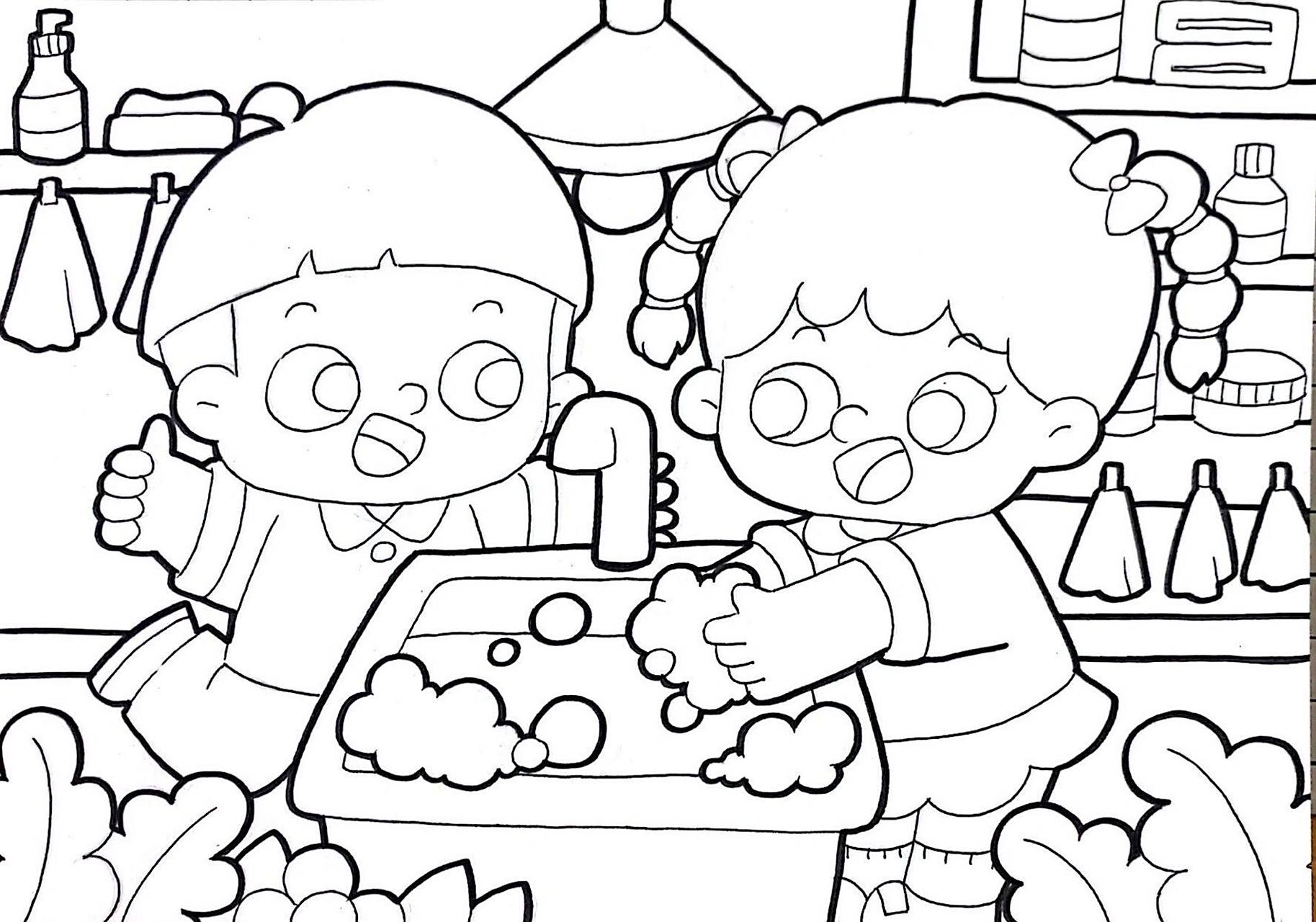 绘画小课堂7815爱干净|勤洗手|我是卫生小卫士 暑假马上到了,快