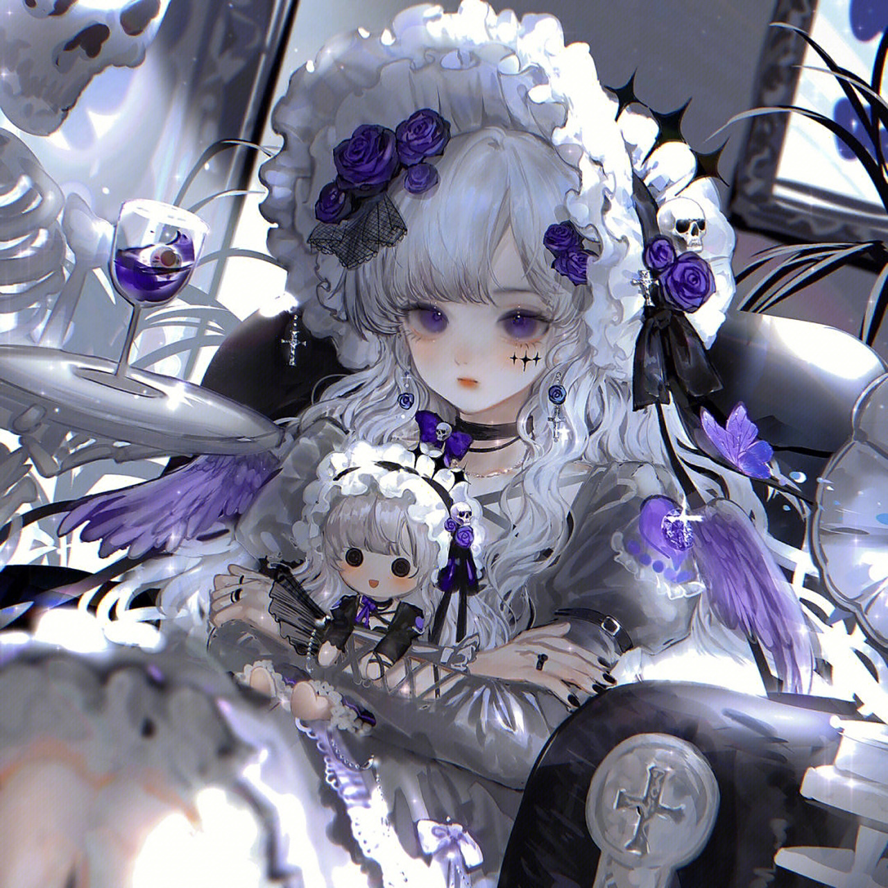 动漫女生头像洛丽塔