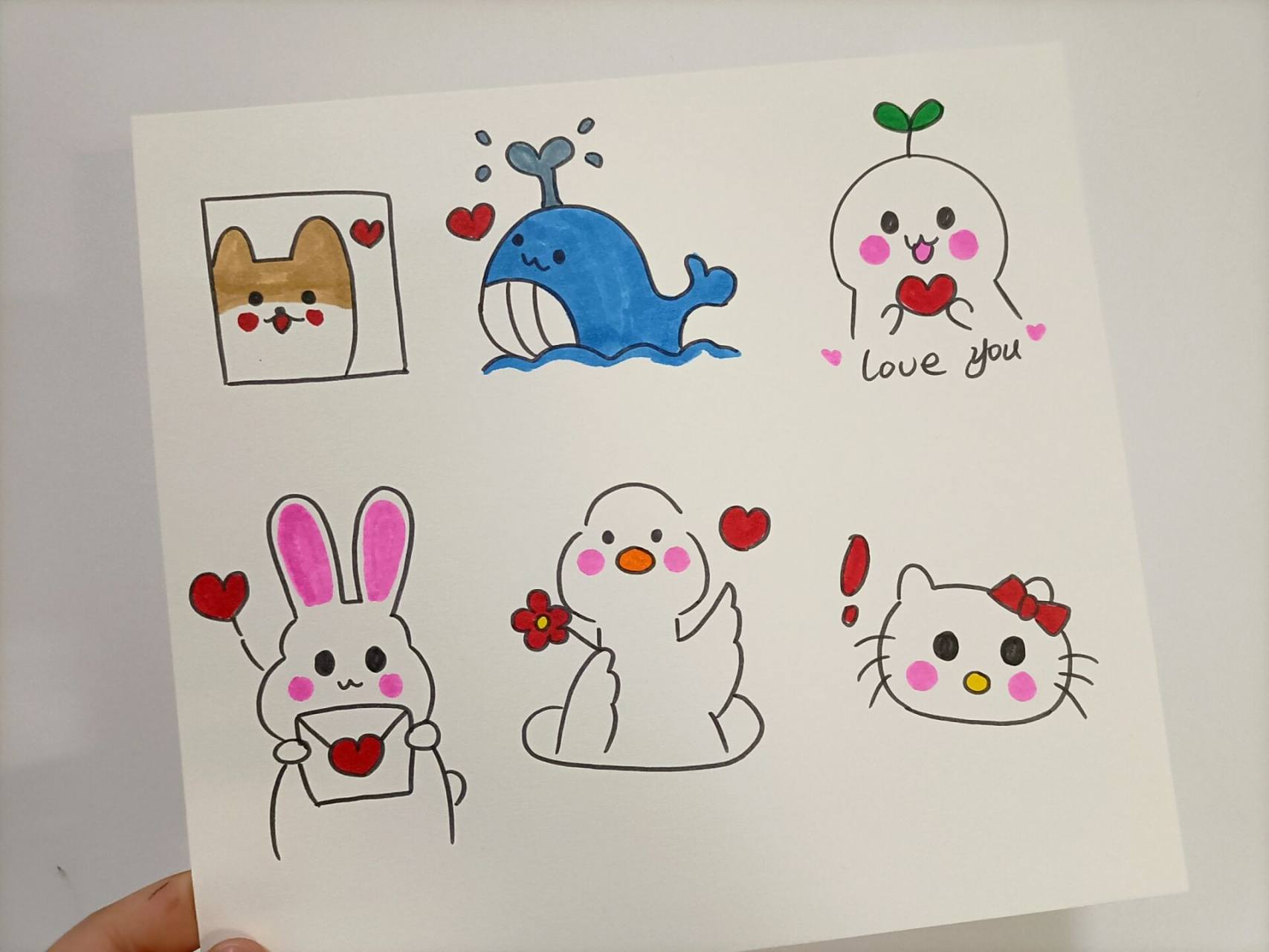 手绘卡通简笔画图片/可爱可爱