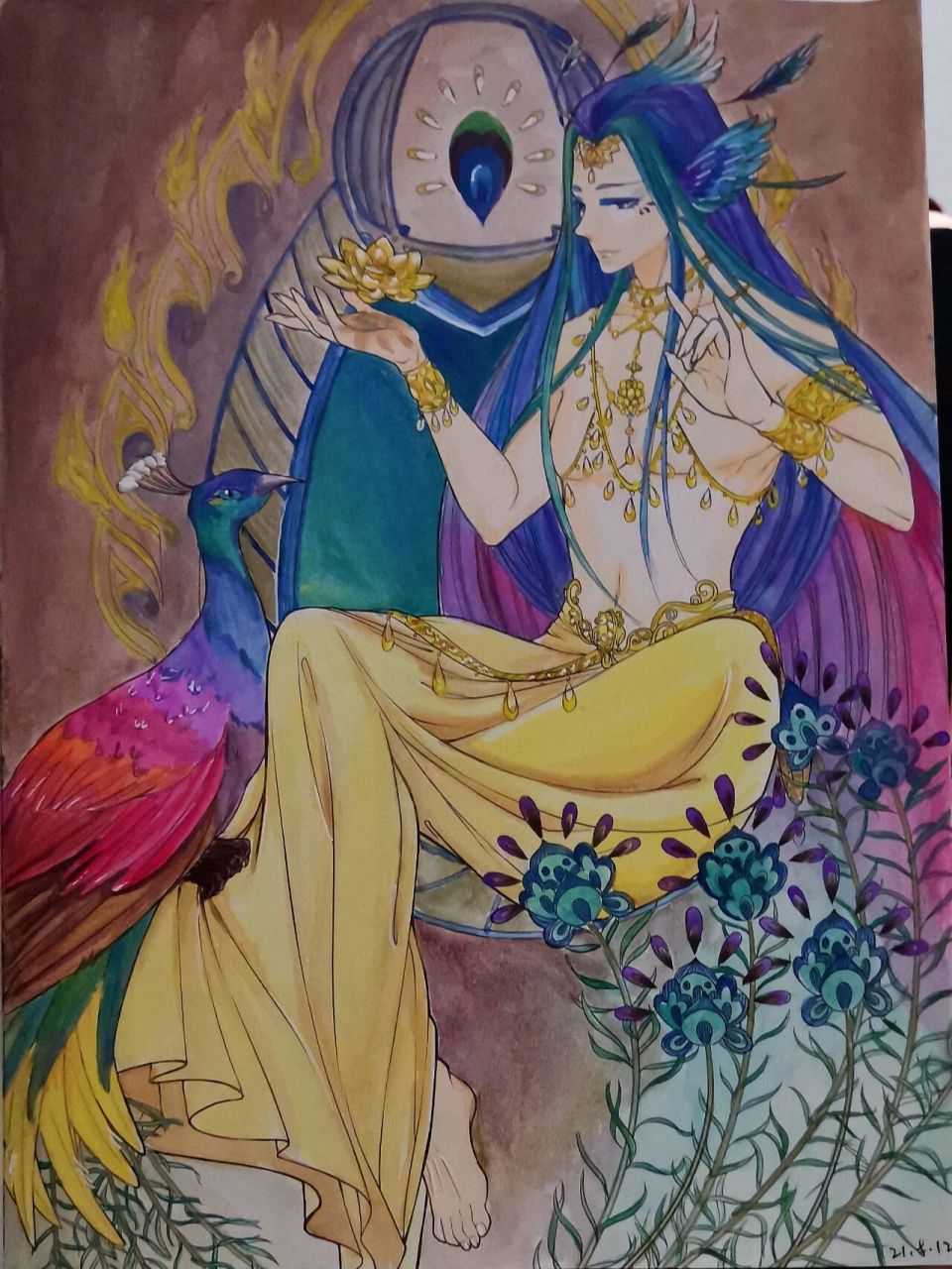 山海经.梦神引→狂鸟涂色     《山海经 .