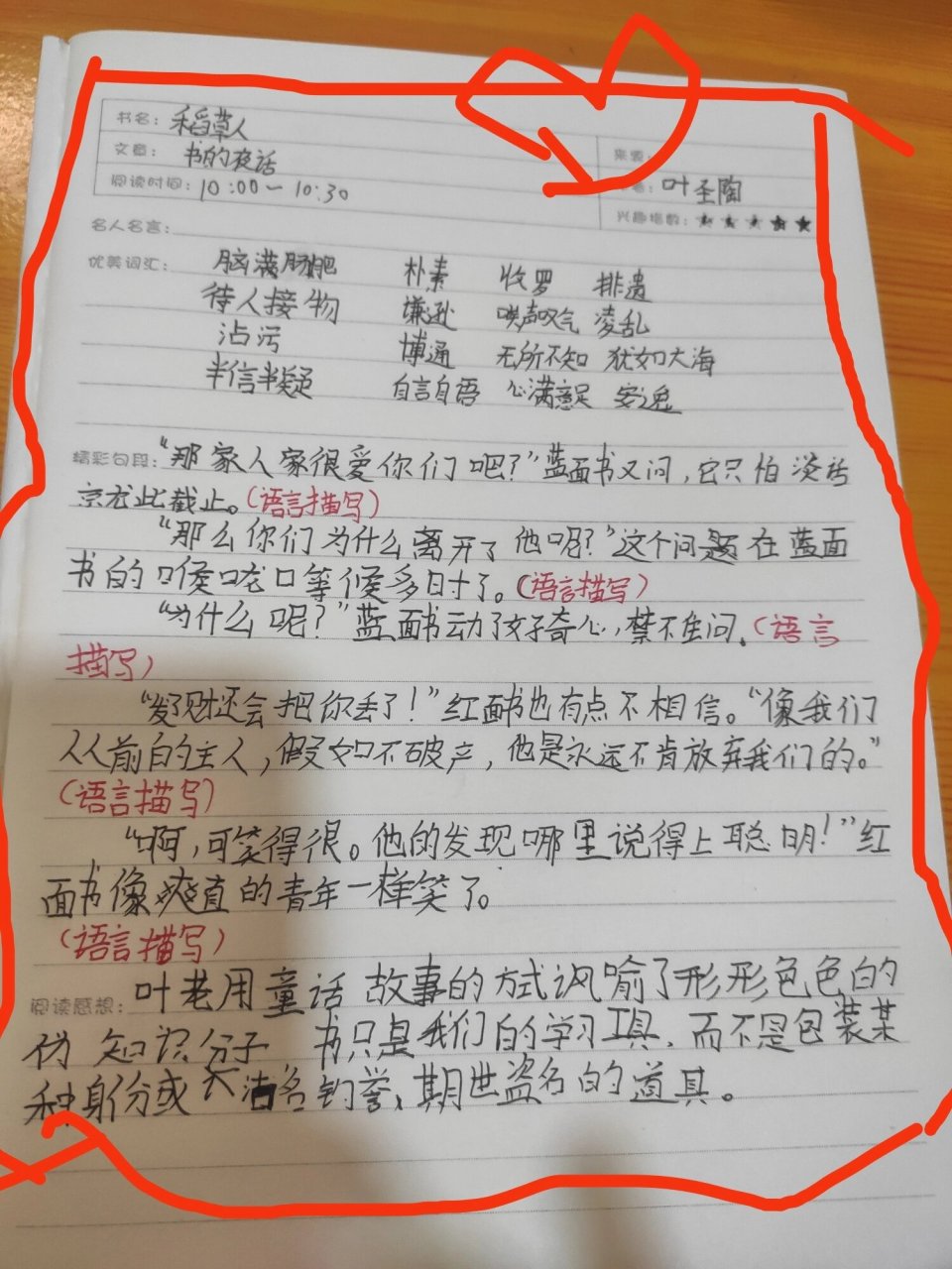 稻草人书的夜话读书笔记