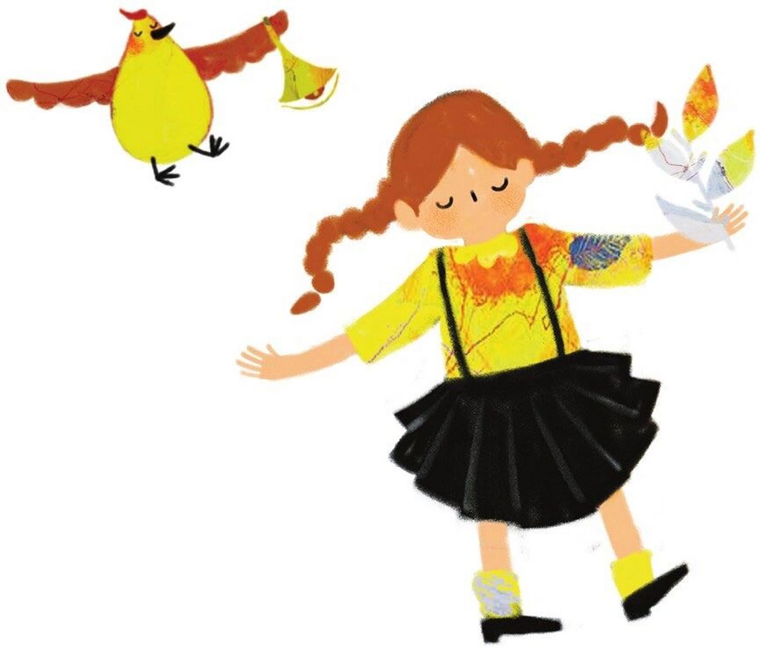 我和小鸟和铃铛 16金子美铃 我伸展双臂 也不能在天空飞翔, 会飞的