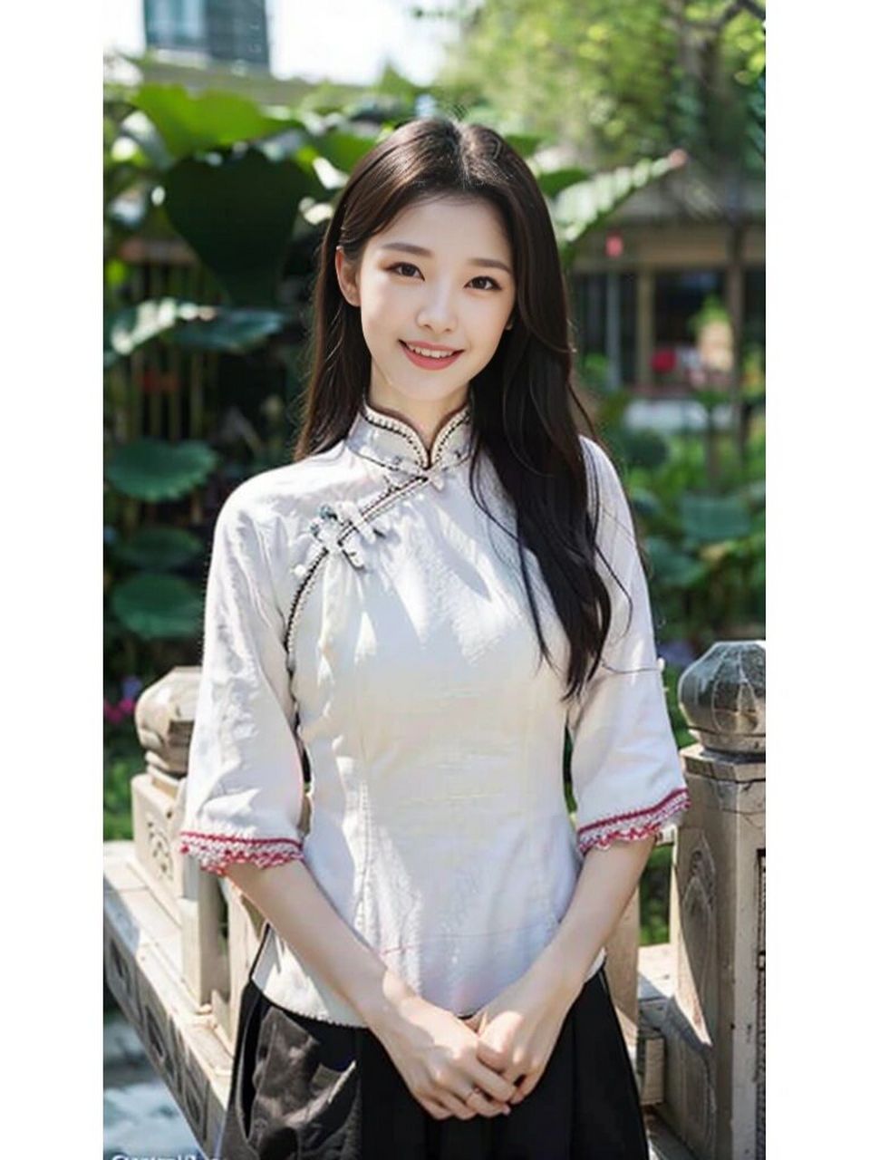 ai绘图 女学生 #stablediffusion# #ai绘图# #旗袍写真# #民国旗袍