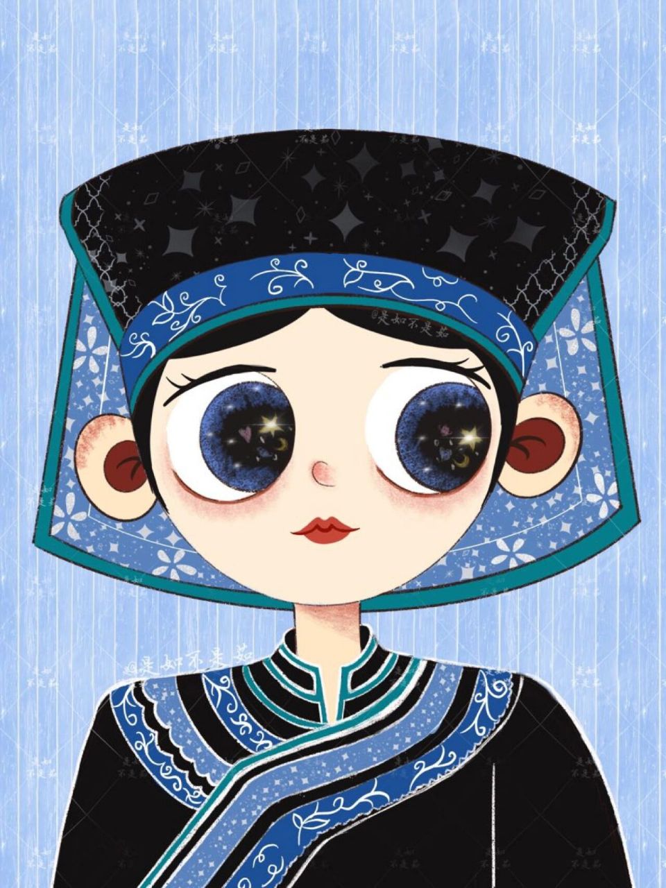 布依族|少数民族系列插画(三) 今日份的创作是布依族的小插画 布依族