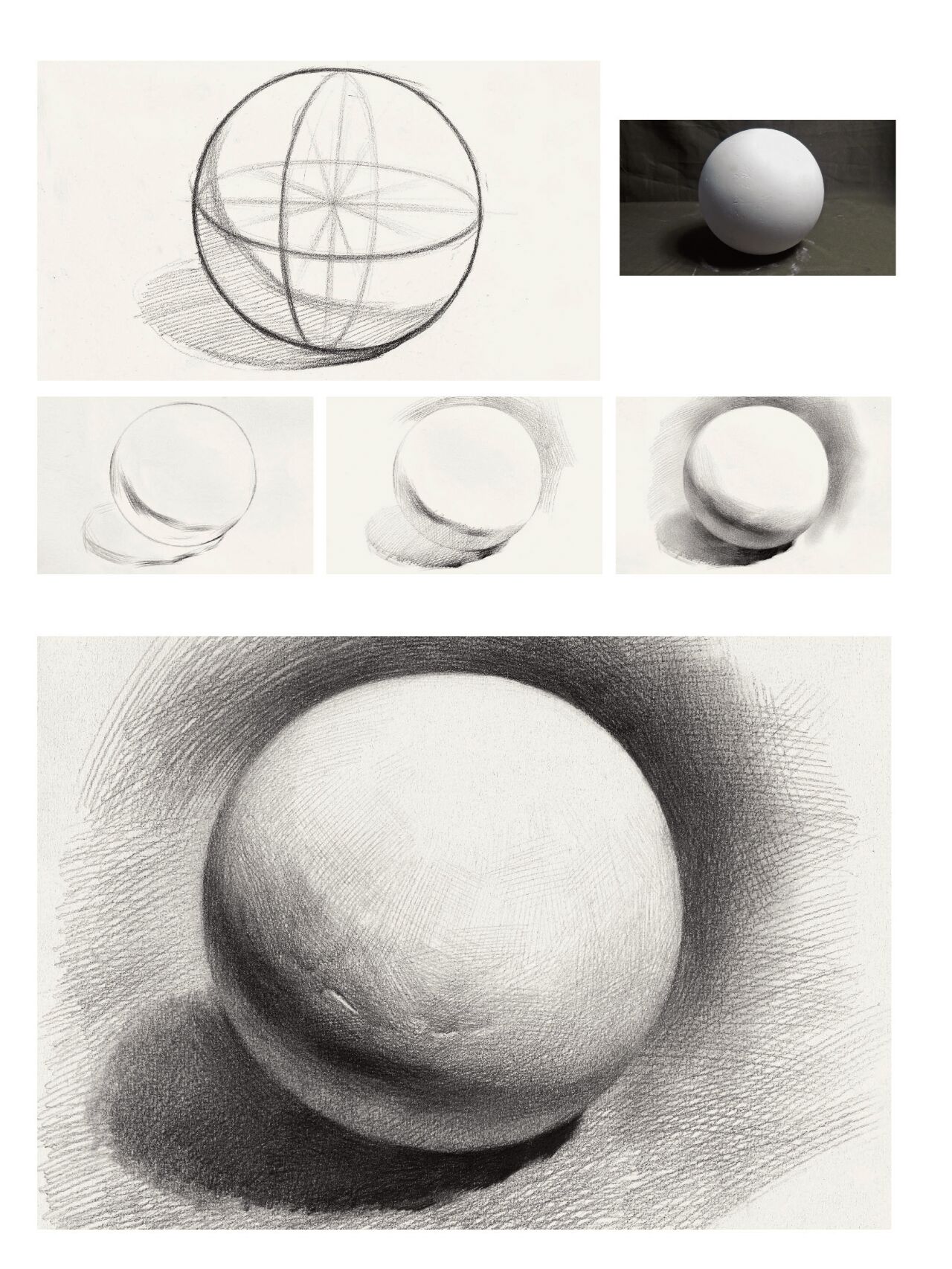 新手入门素描几何体临摹全步骤图(保姆级