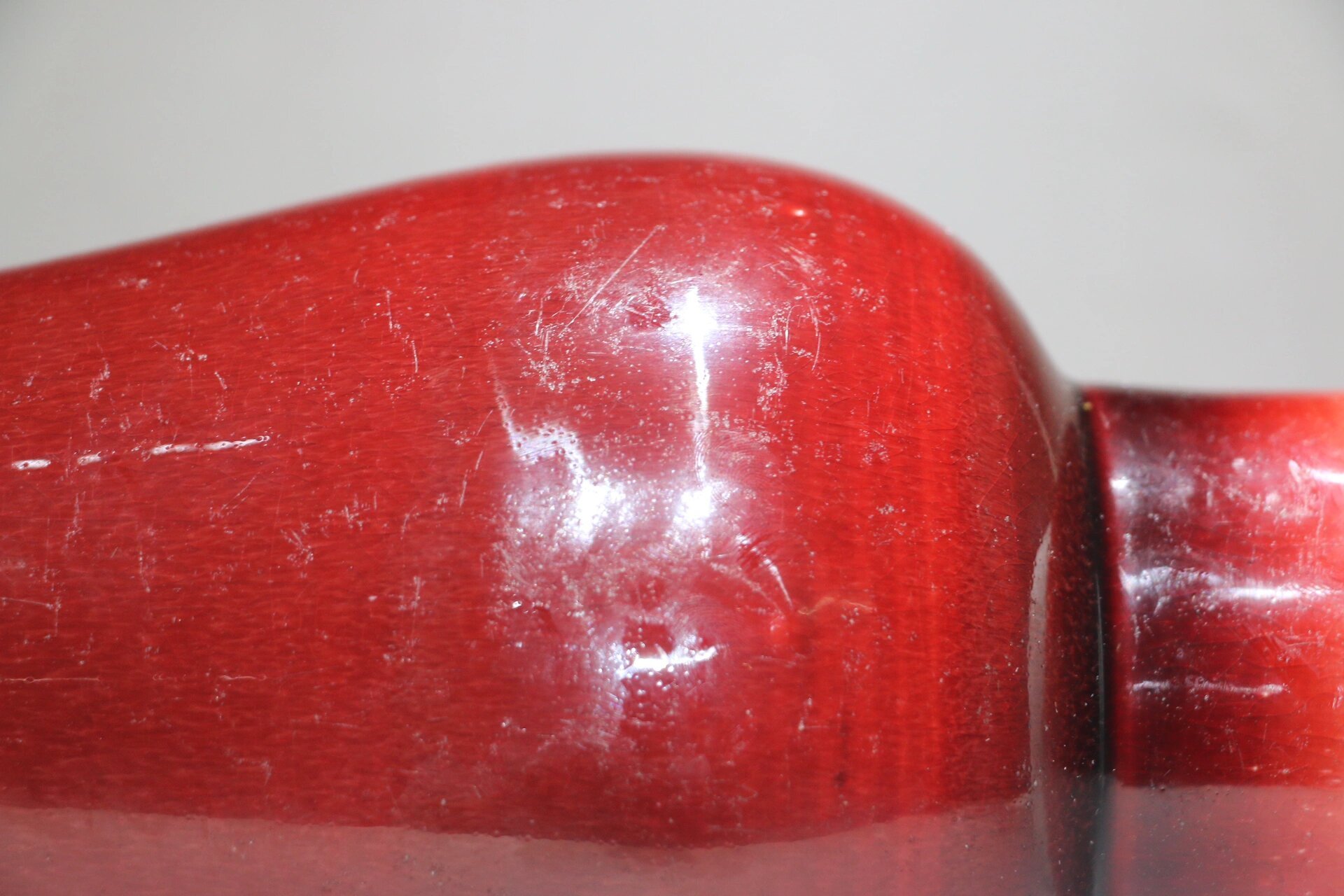 康熙郎窑 康熙郎窑红观音瓶,高度38,崔凯老师鉴定过了!