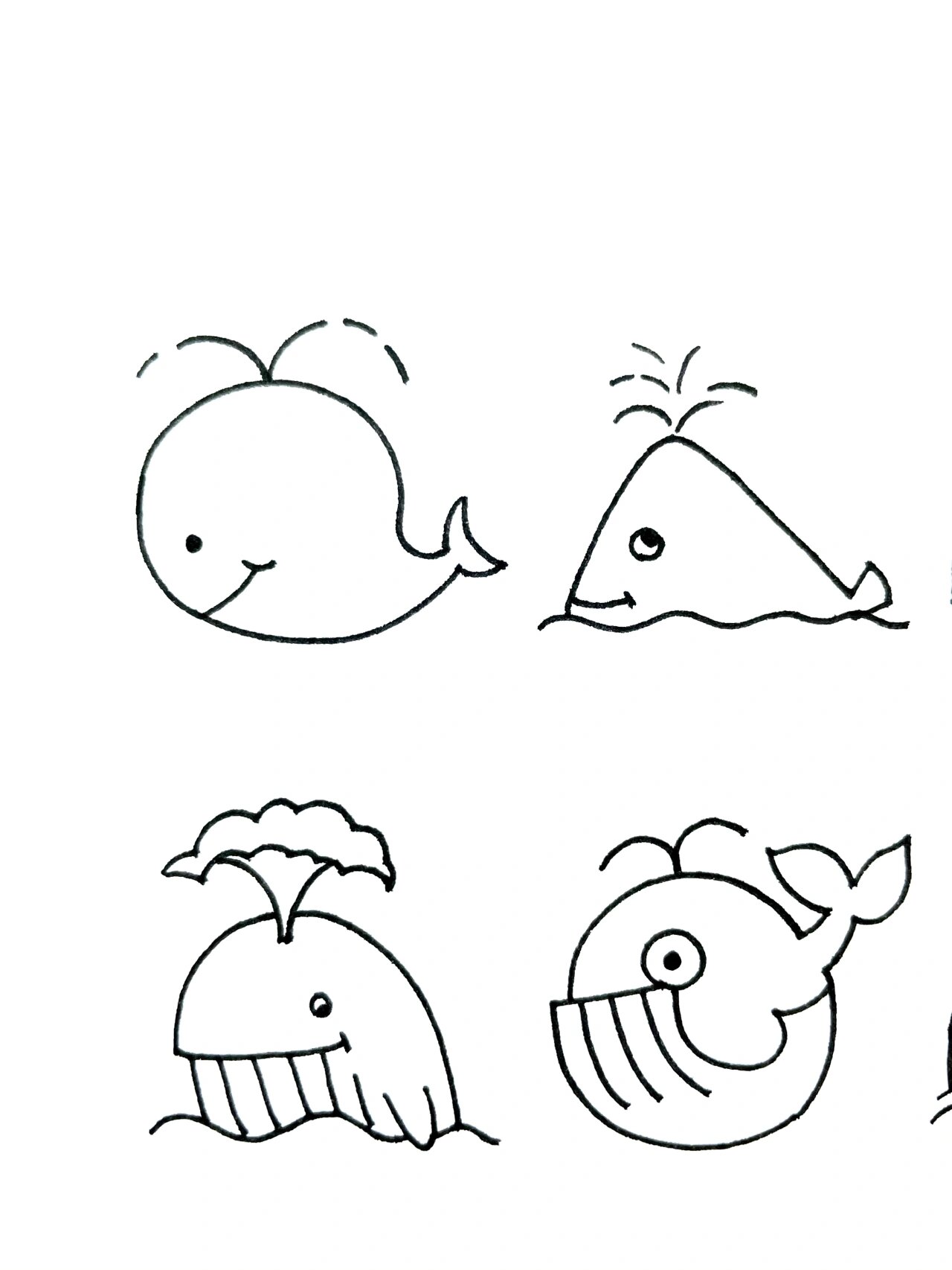 【简笔画】鲸鱼95